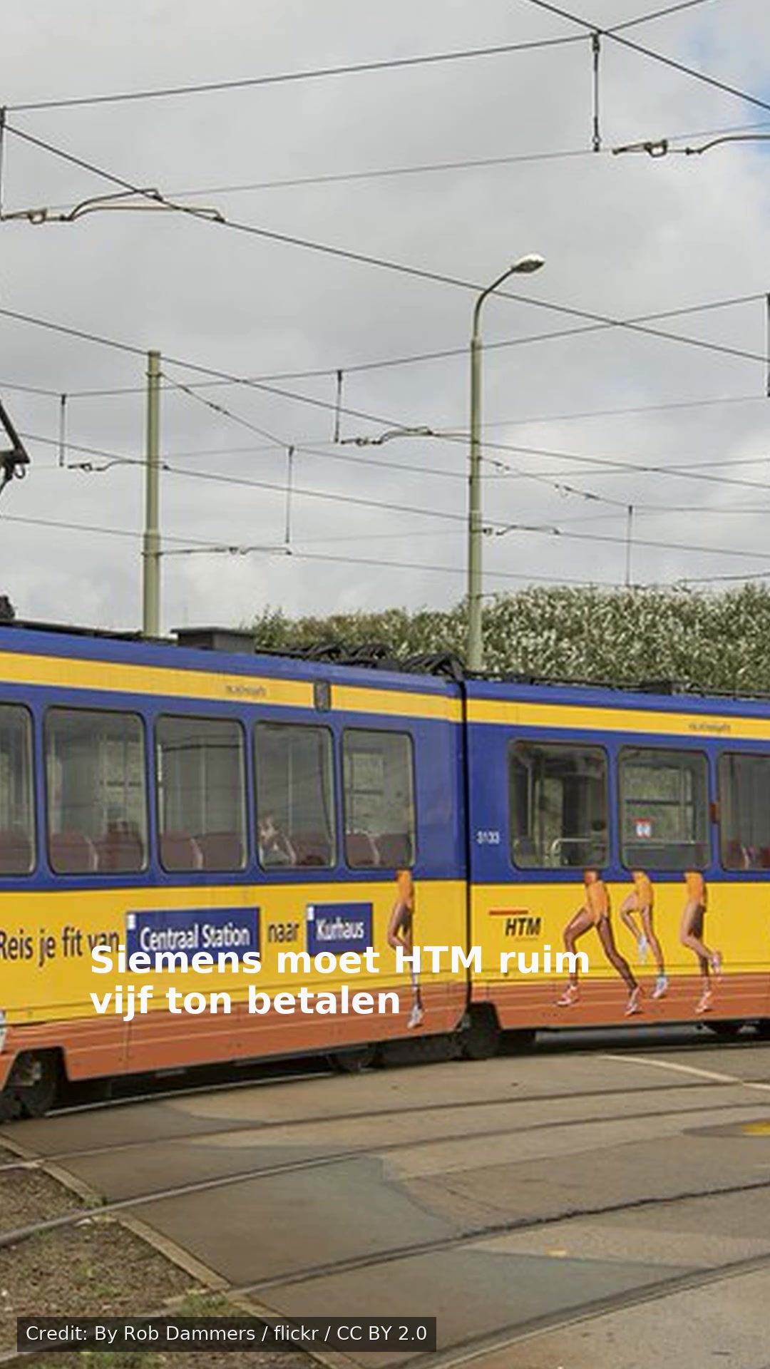 Siemens moet HTM ruim vijf ton betalen