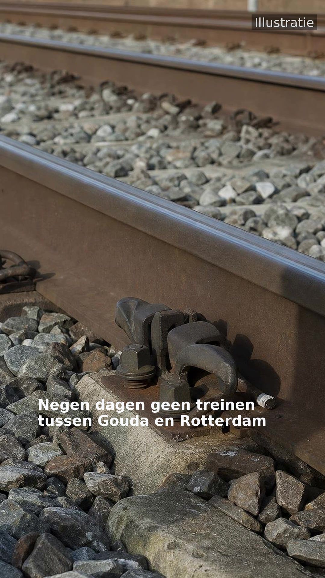 Negen dagen geen treinen tussen Gouda en Rotterdam
