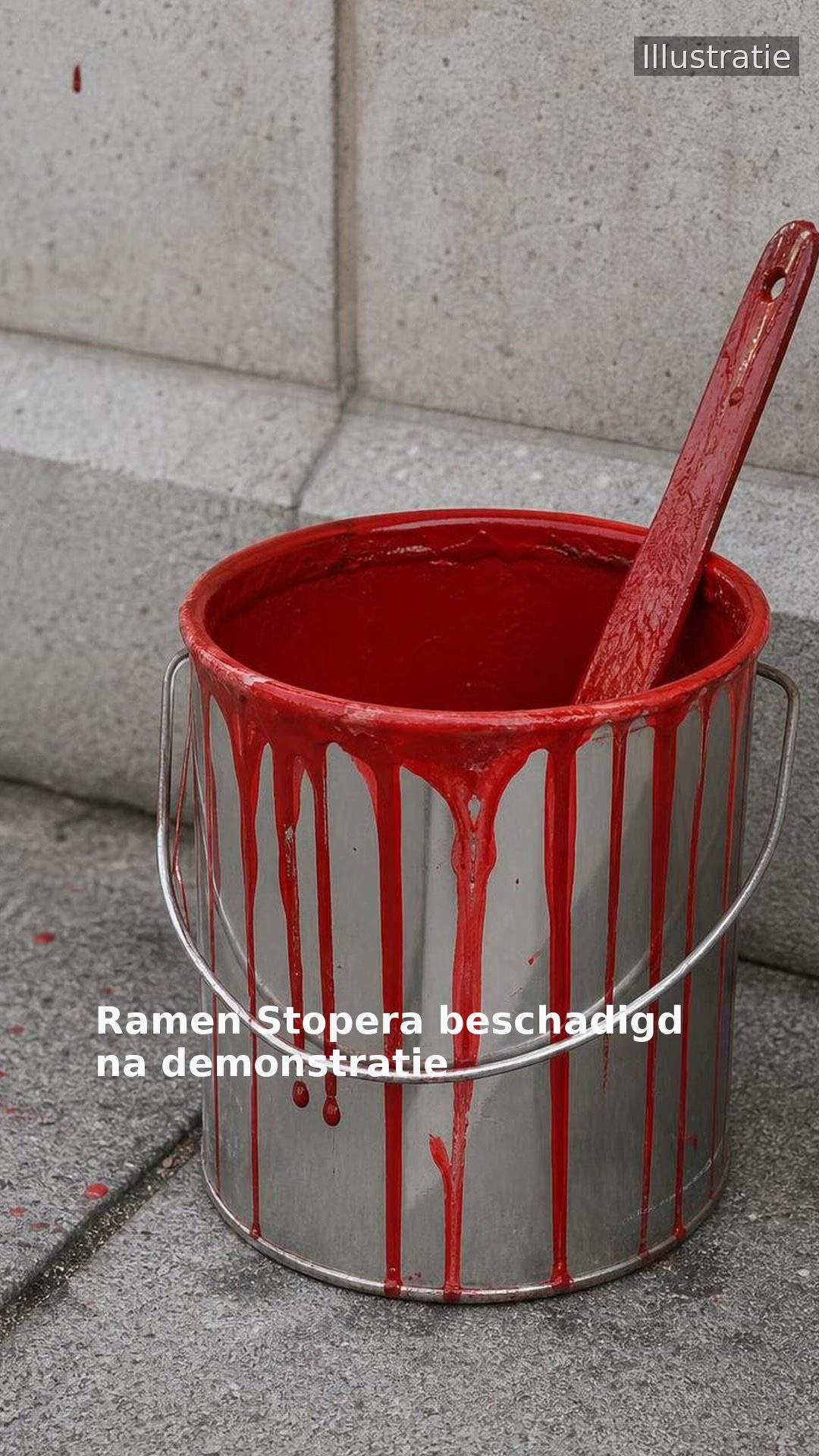 Ramen Stopera beschadigd na demonstratie