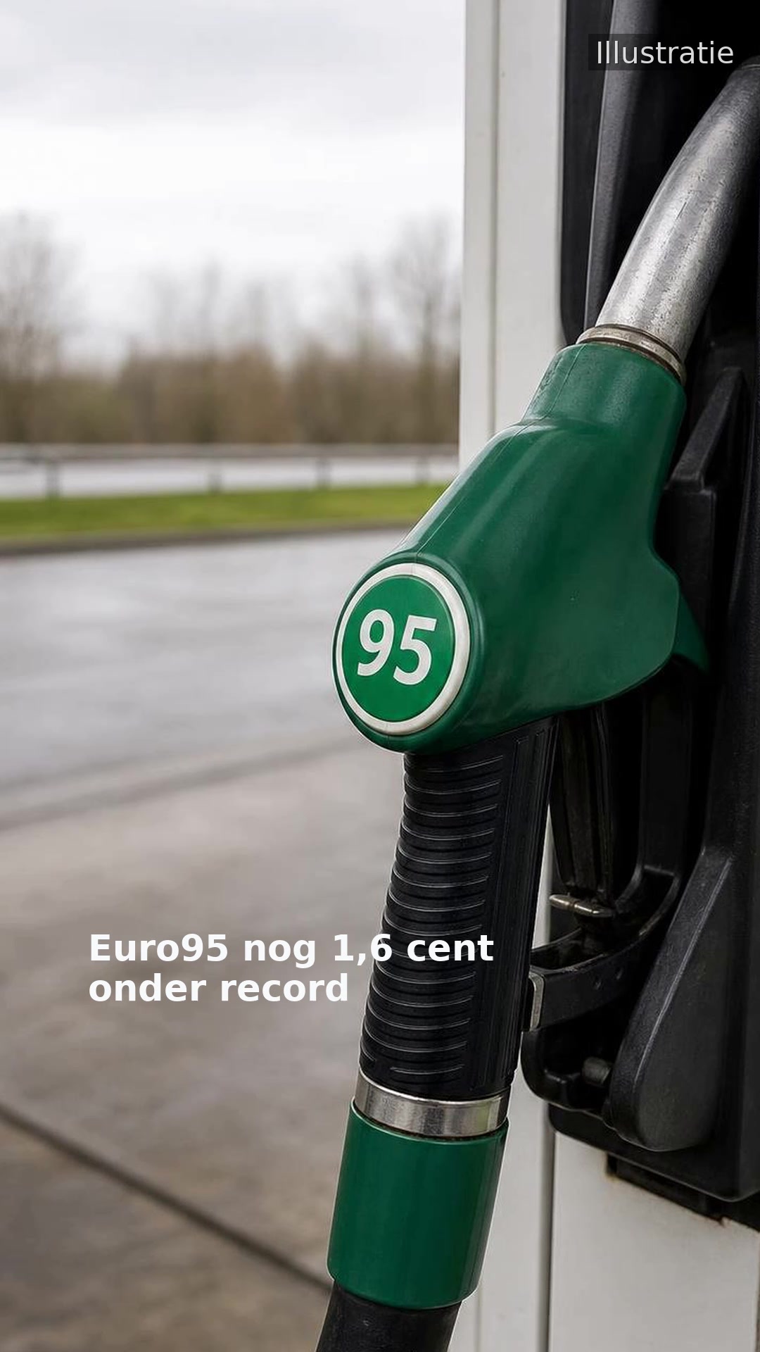 Euro95 nog 1,6 cent onder record