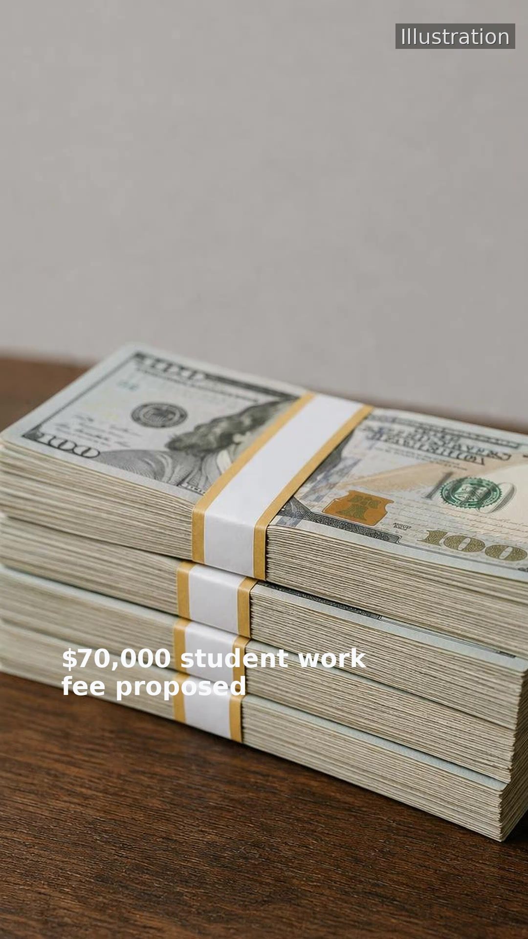 $70,000 student work fee proposed
