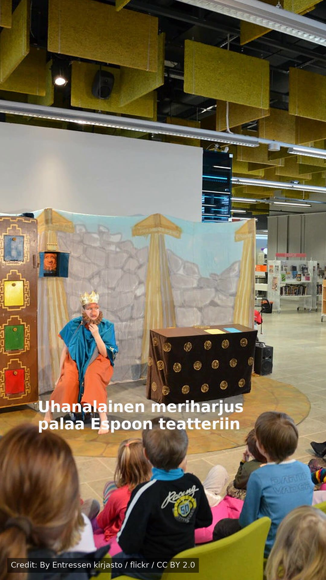 Uhanalainen meriharjus palaa Espoon teatteriin