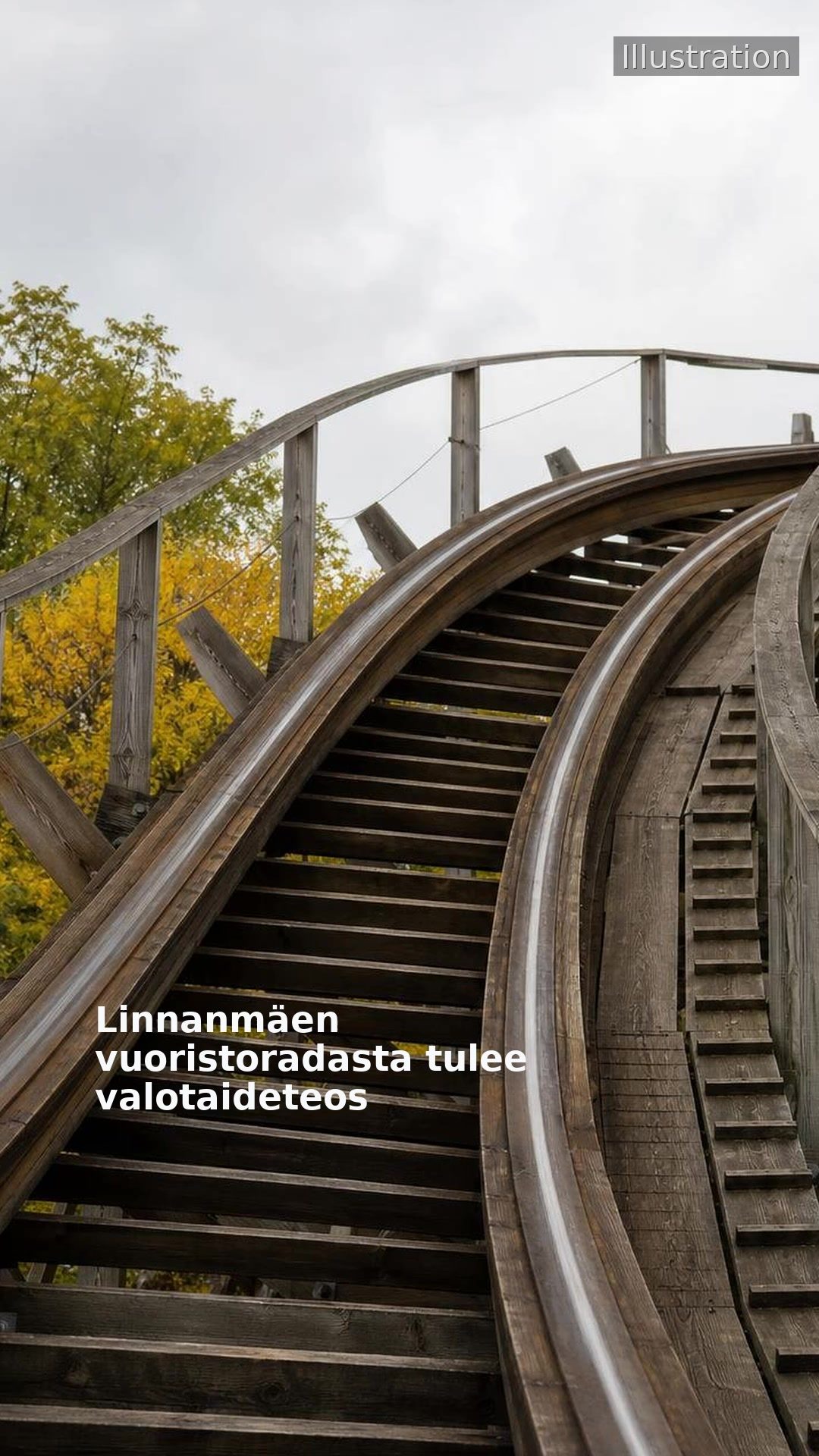 Linnanmäen vuoristoradasta tulee valotaideteos