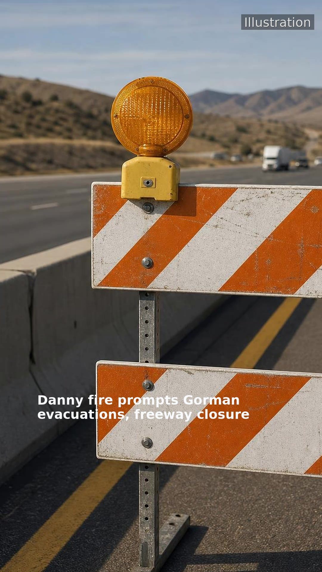 Danny fire prompts Gorman evacuations, freeway closure
