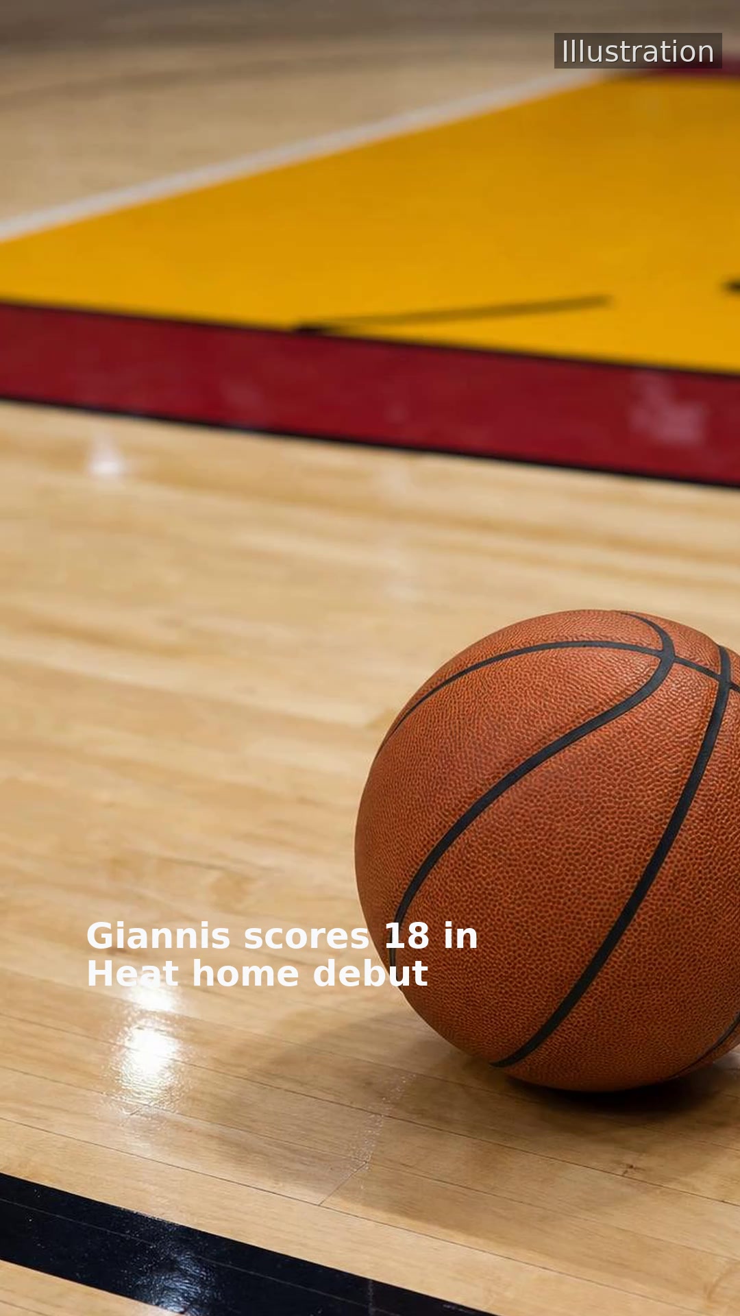 Giannis scores 18 in Heat home debut