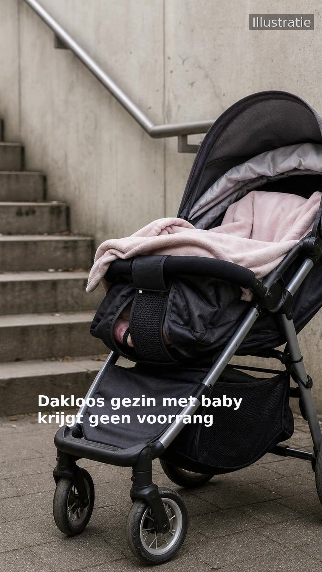 Dakloos gezin met baby krijgt geen voorrang