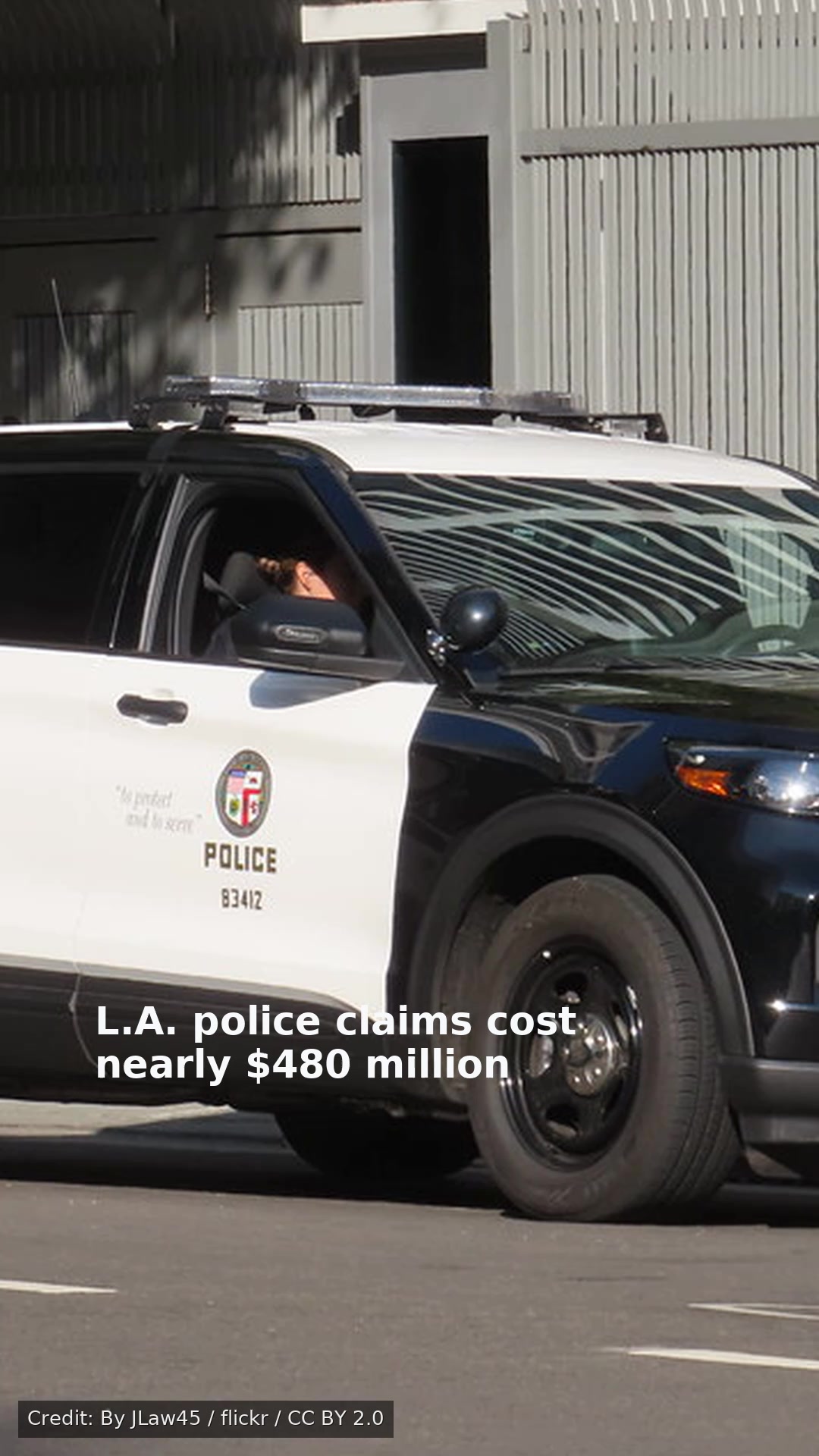 L.A. police claims cost nearly $480 million