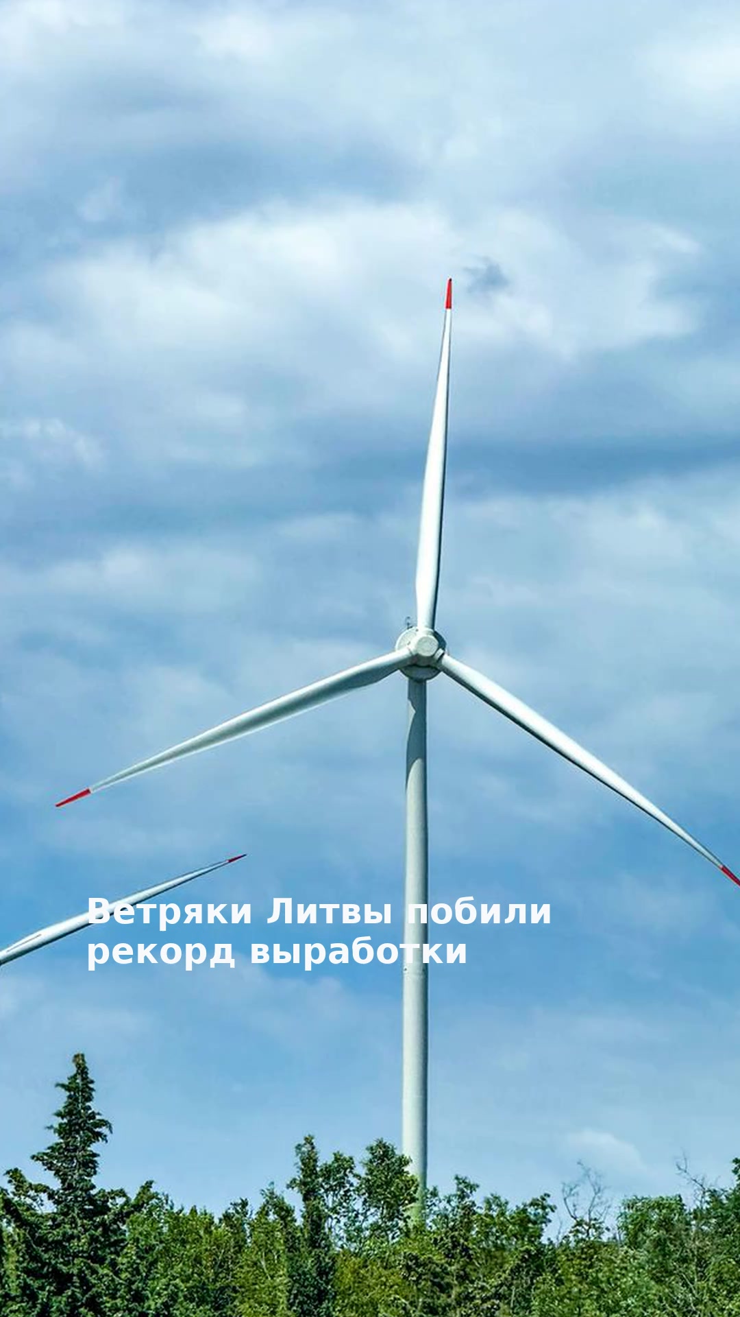 Ветряки Литвы побили рекорд выработки