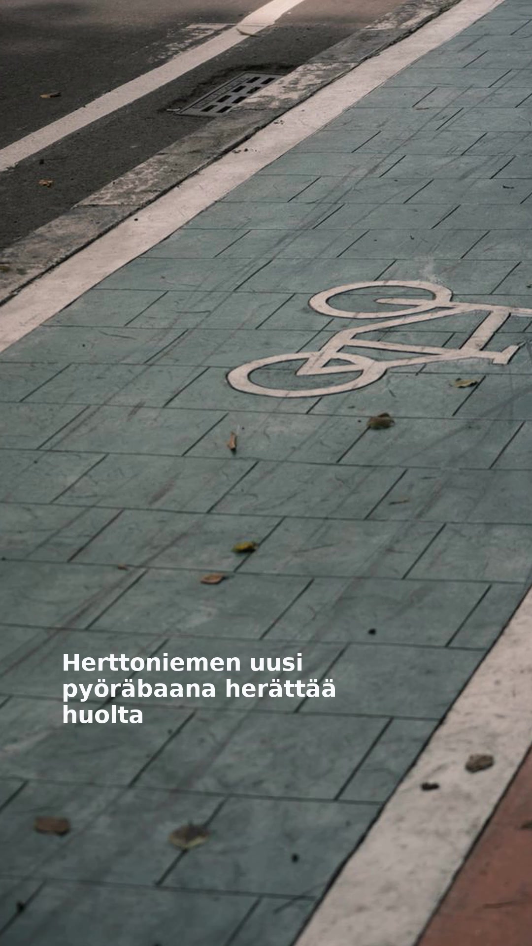 Herttoniemen uusi pyöräbaana herättää huolta