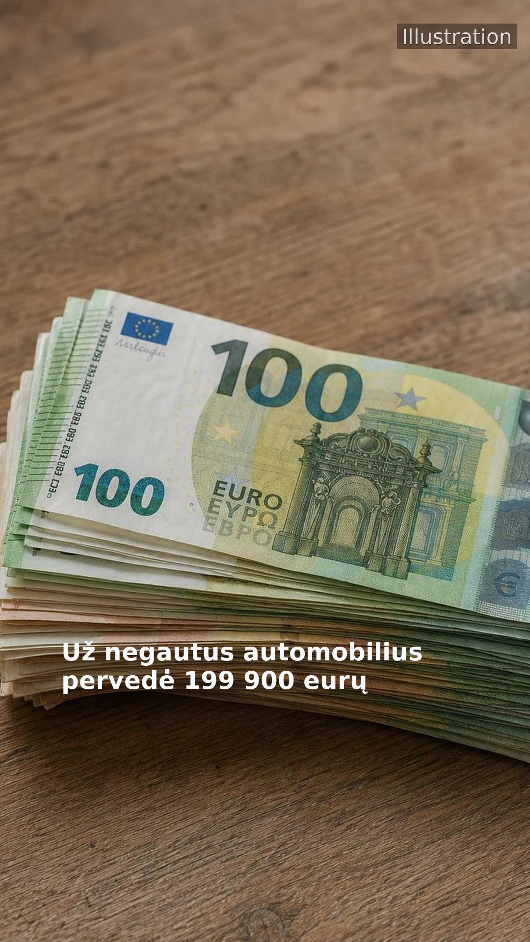 Už negautus automobilius pervedė 199 900 eurų