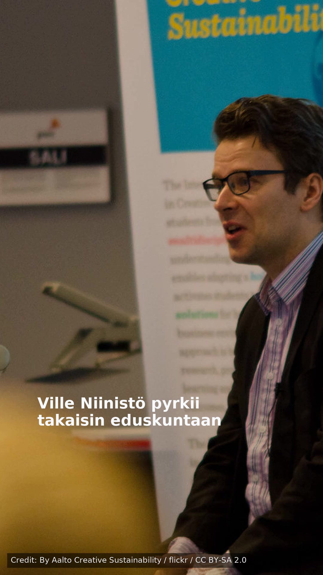 Ville Niinistö pyrkii takaisin eduskuntaan