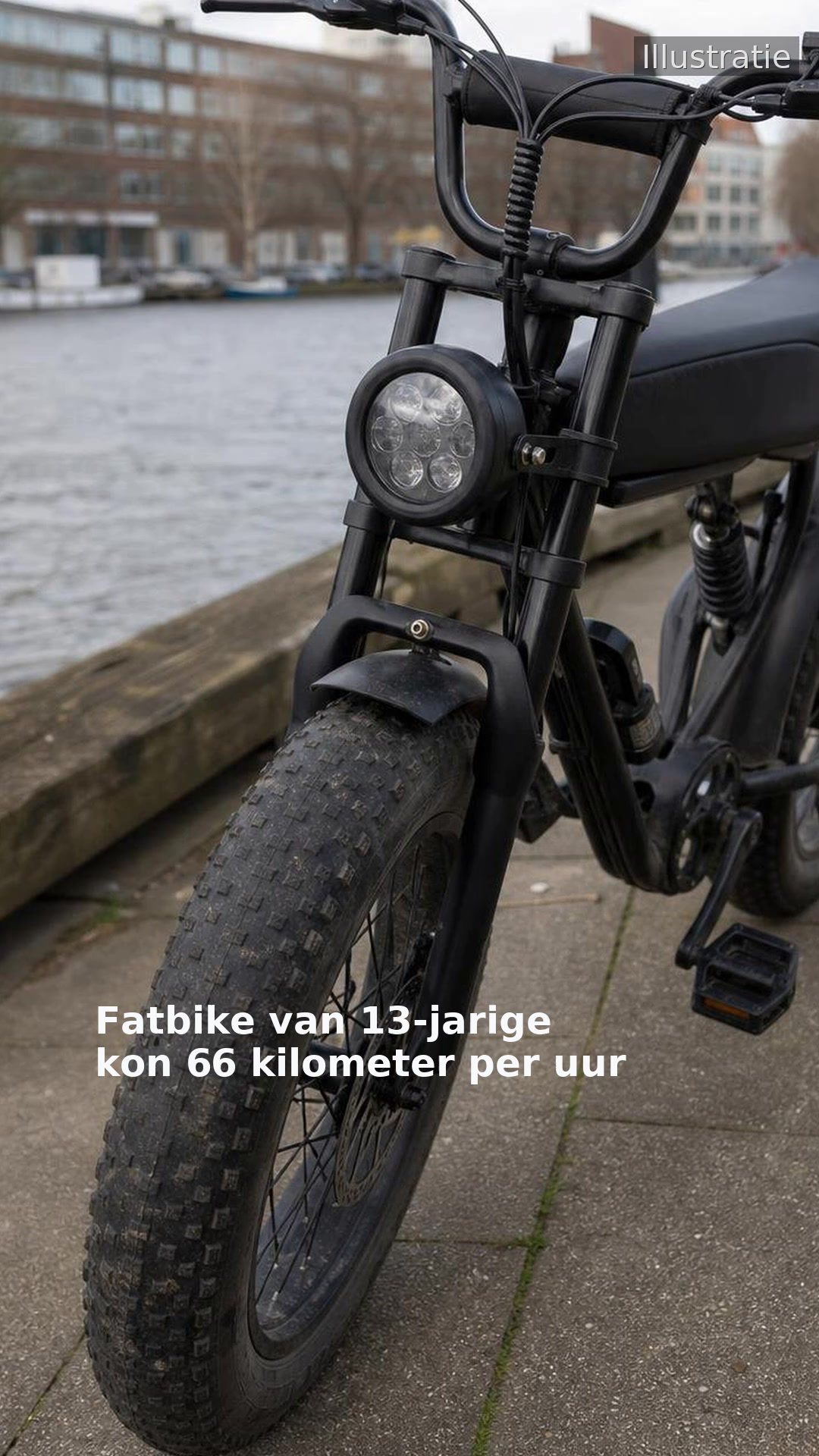 Fatbike van 13-jarige kon 66 kilometer per uur