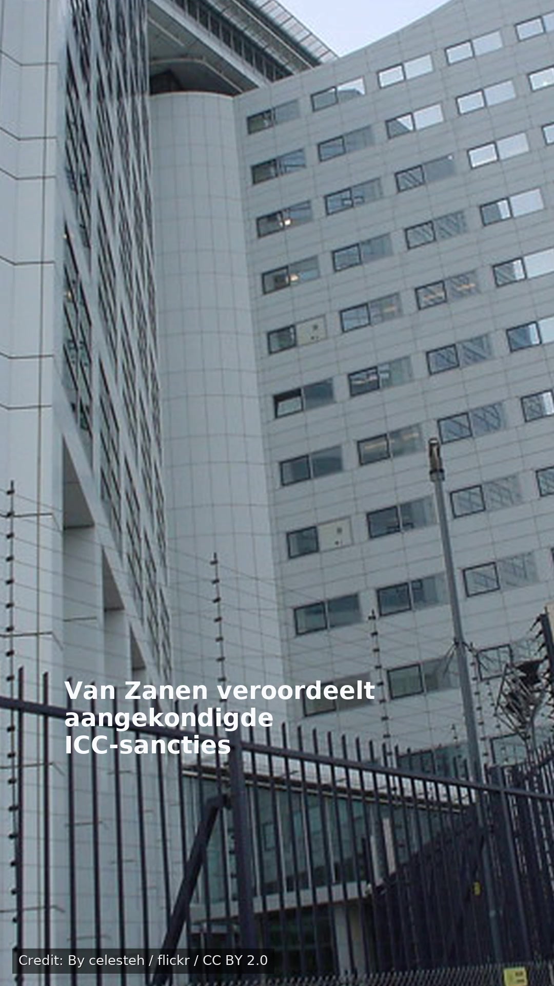 Van Zanen veroordeelt aangekondigde ICC-sancties