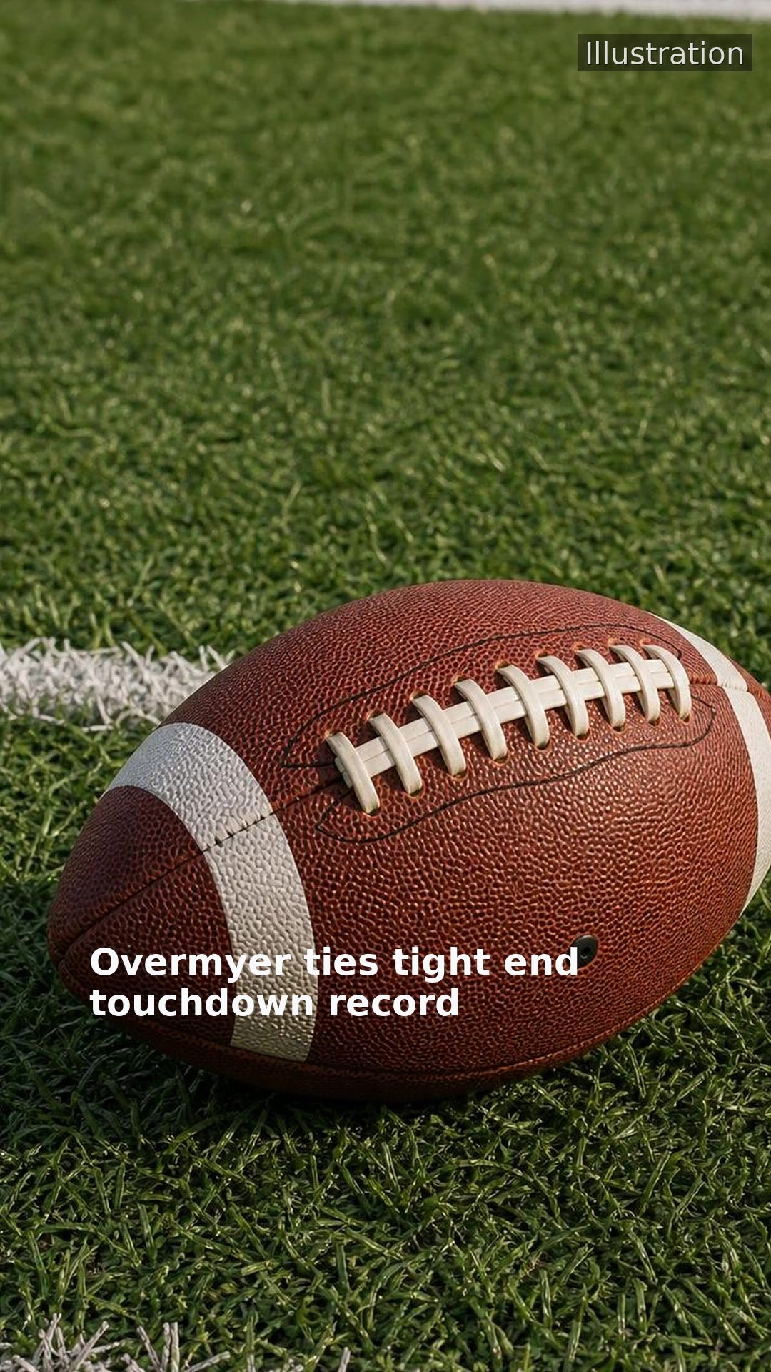 Overmyer ties tight end touchdown record
