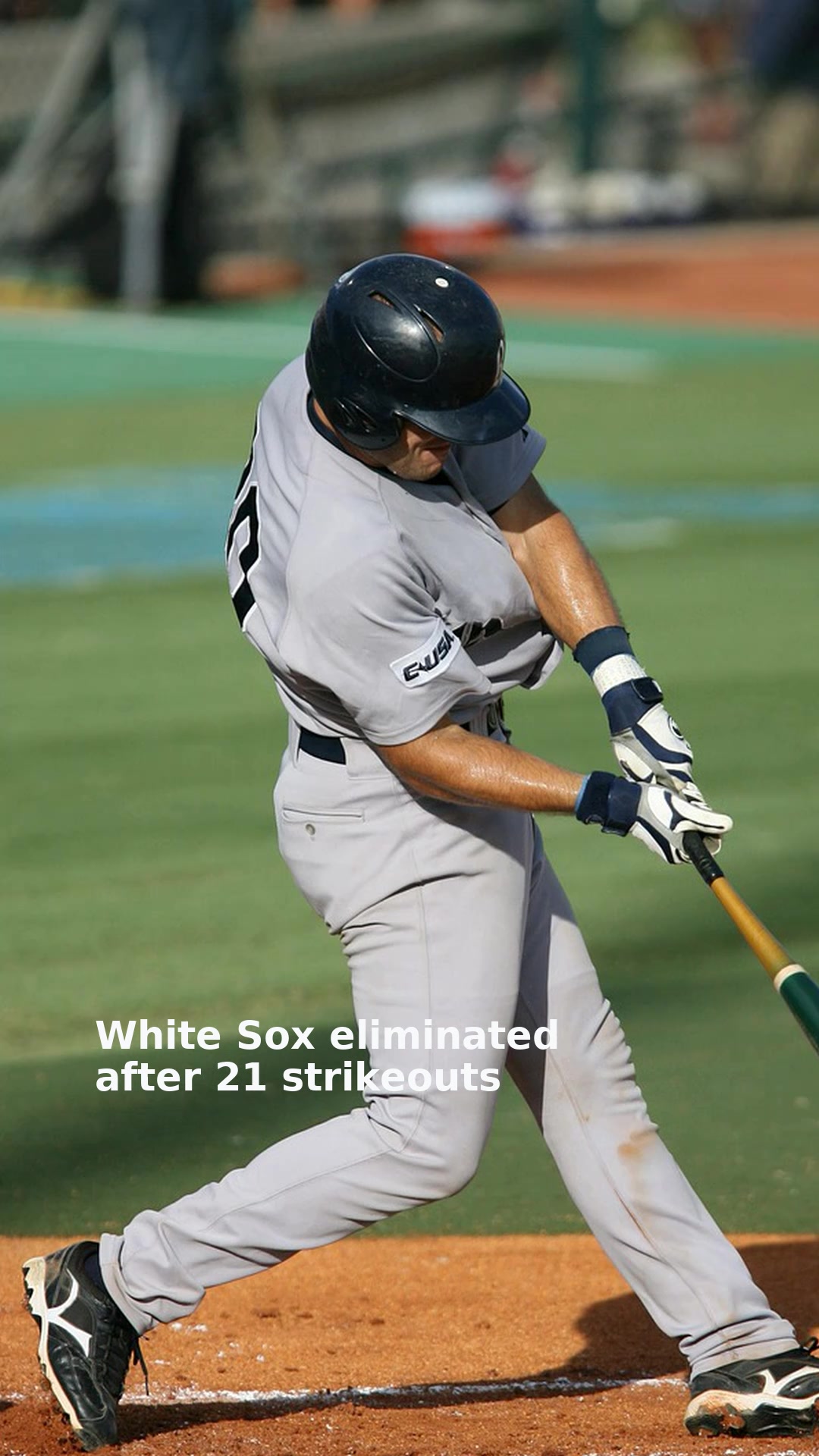 White Sox eliminated after 21 strikeouts