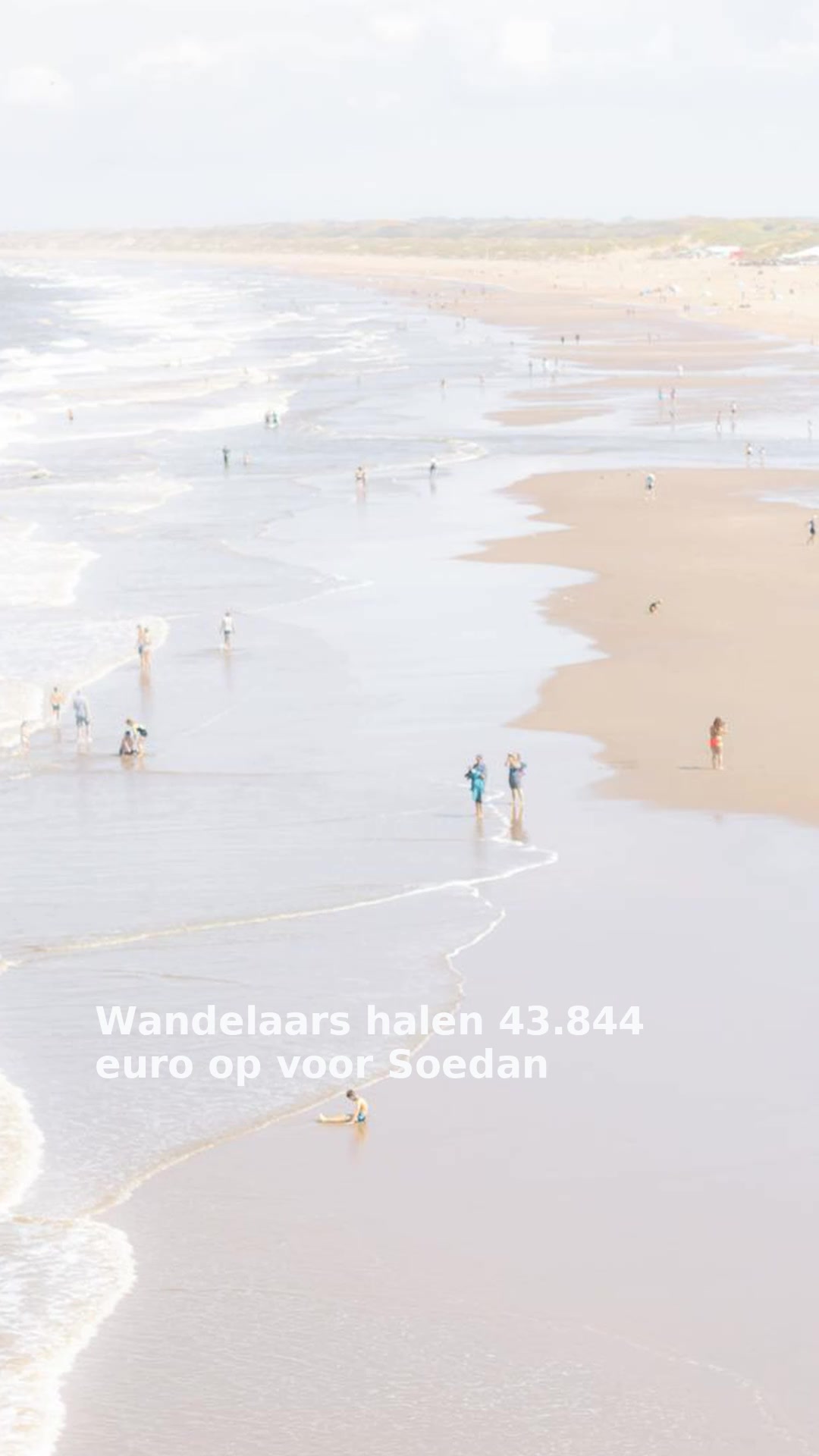 Wandelaars halen 43.844 euro op voor Soedan