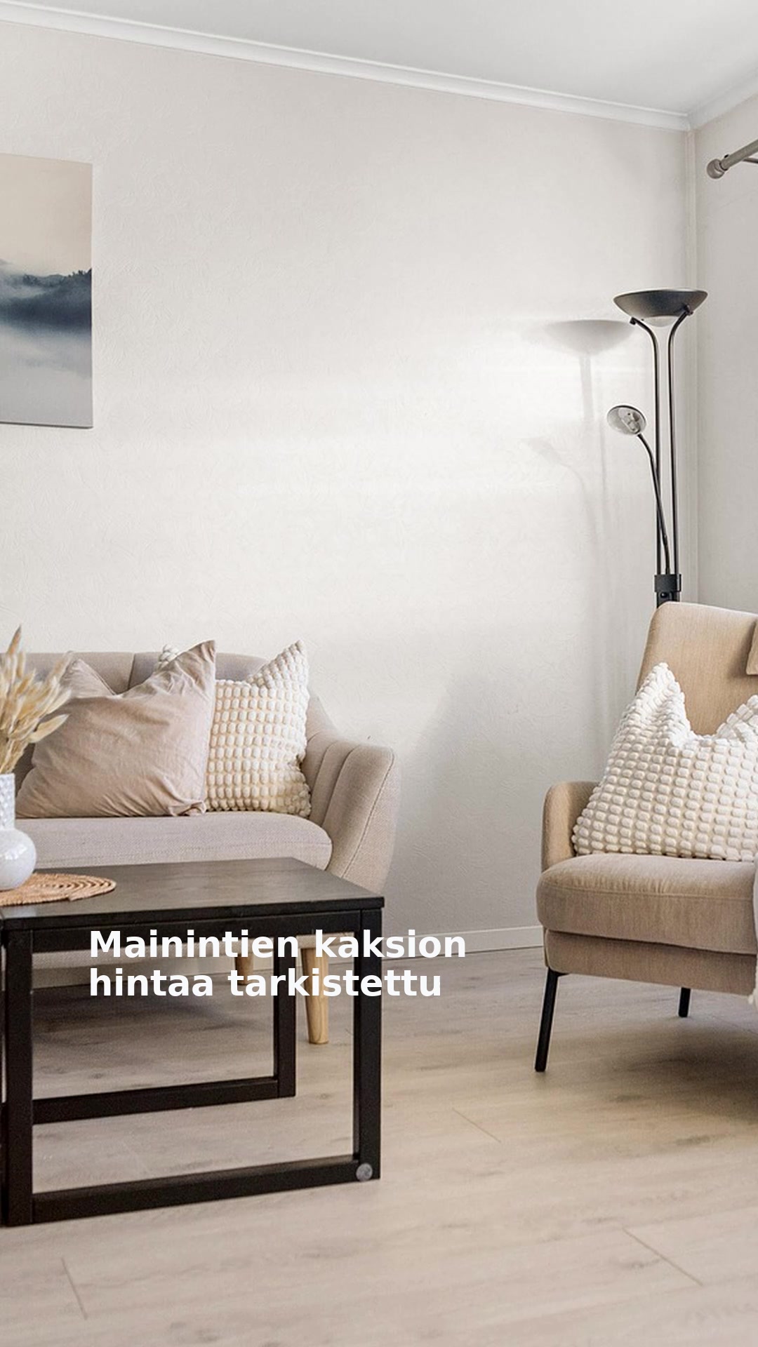 Mainintien kaksion hintaa tarkistettu
