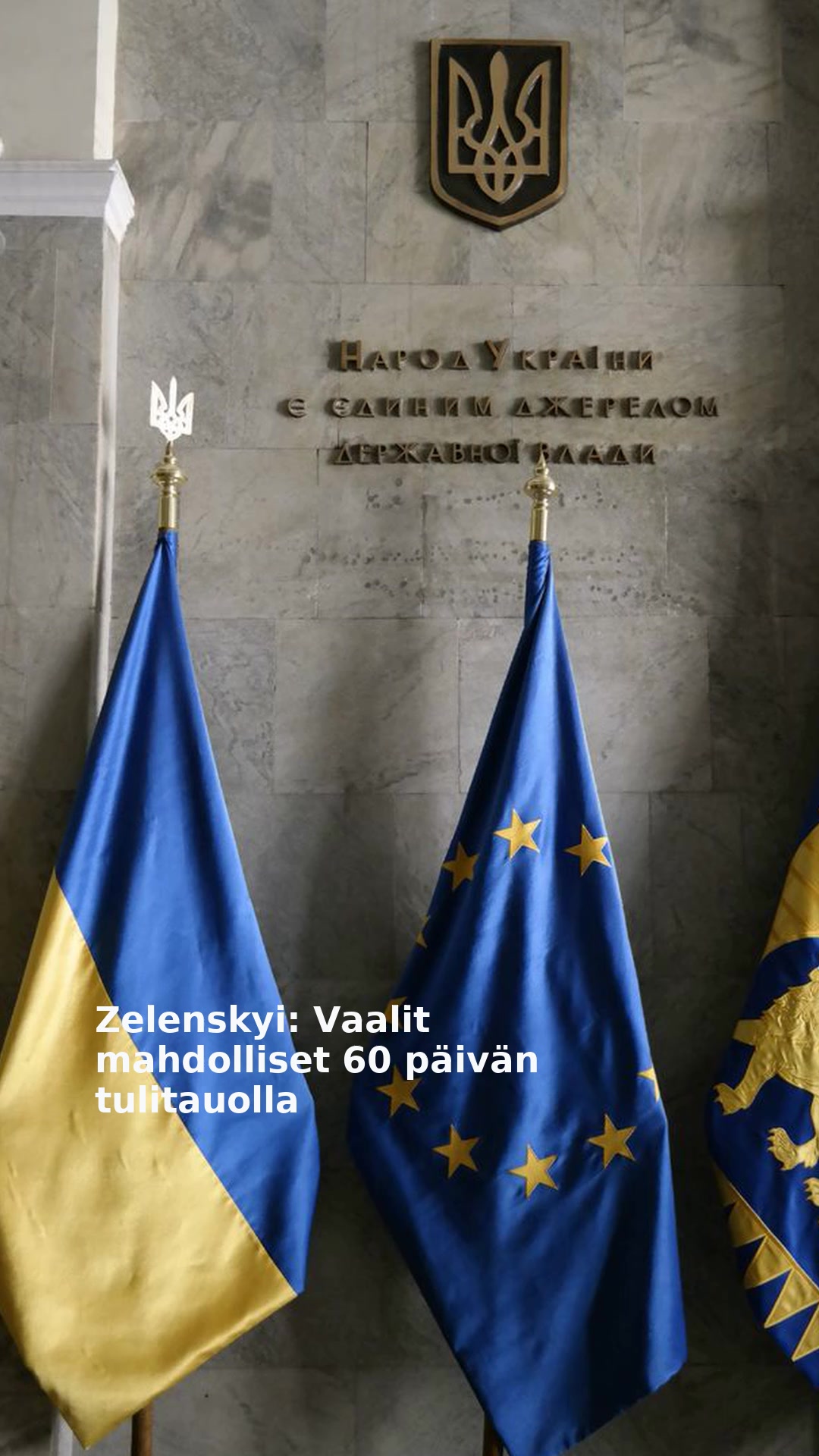Zelenskyi: Vaalit mahdolliset 60 päivän tulitauolla