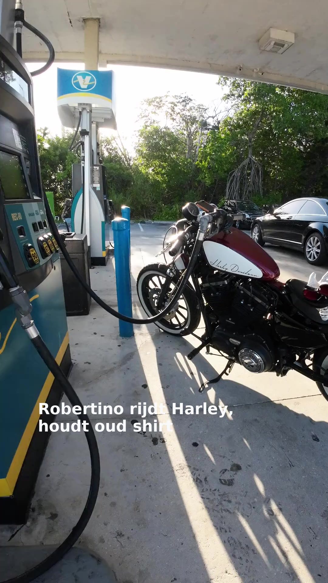 Robertino rijdt Harley, houdt oud shirt