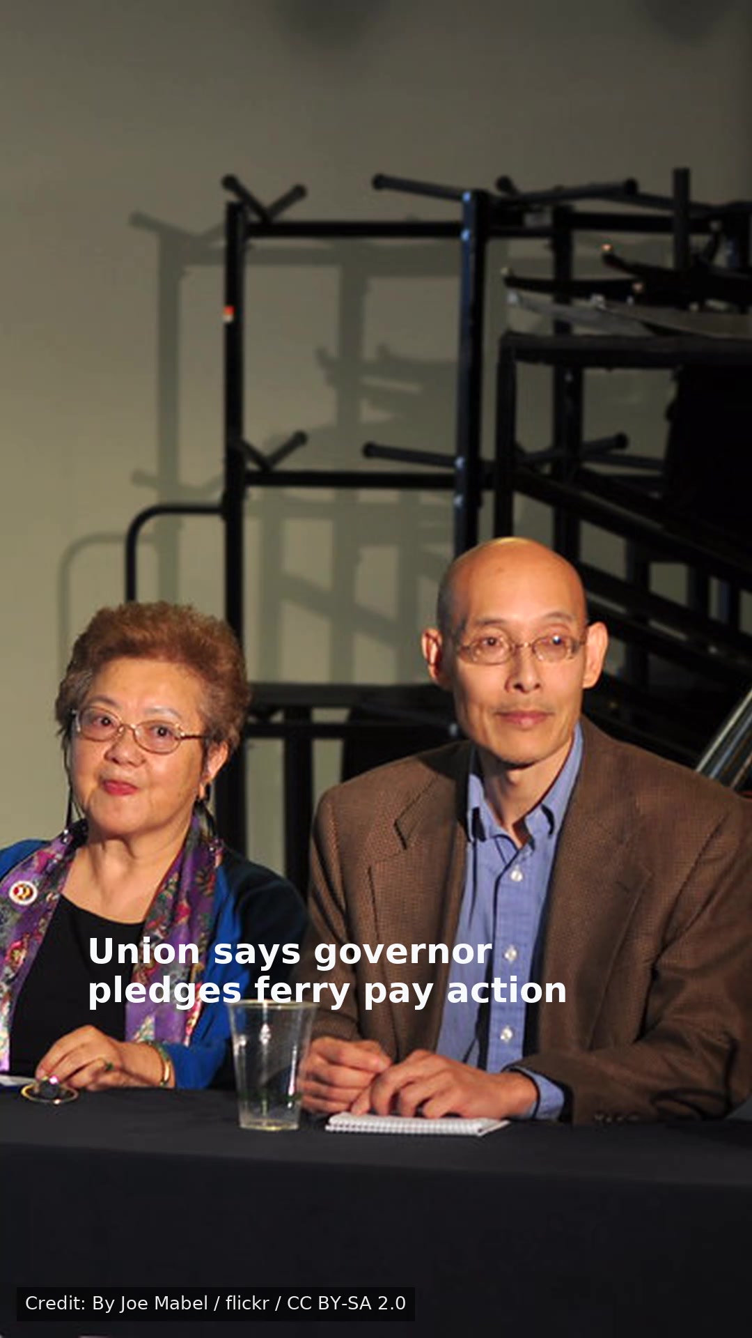 Union says governor pledges ferry pay action