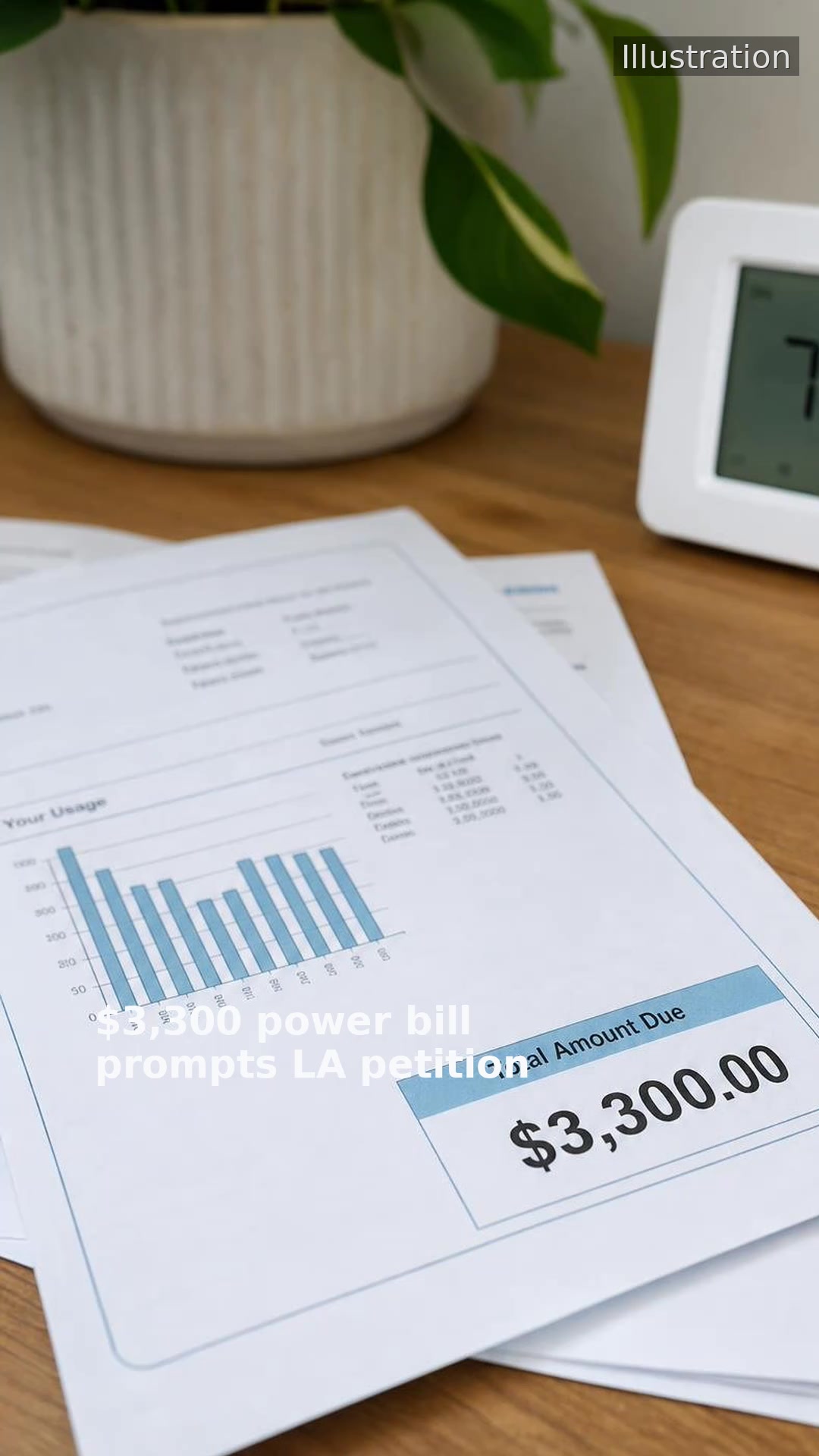 $3,300 power bill prompts LA petition