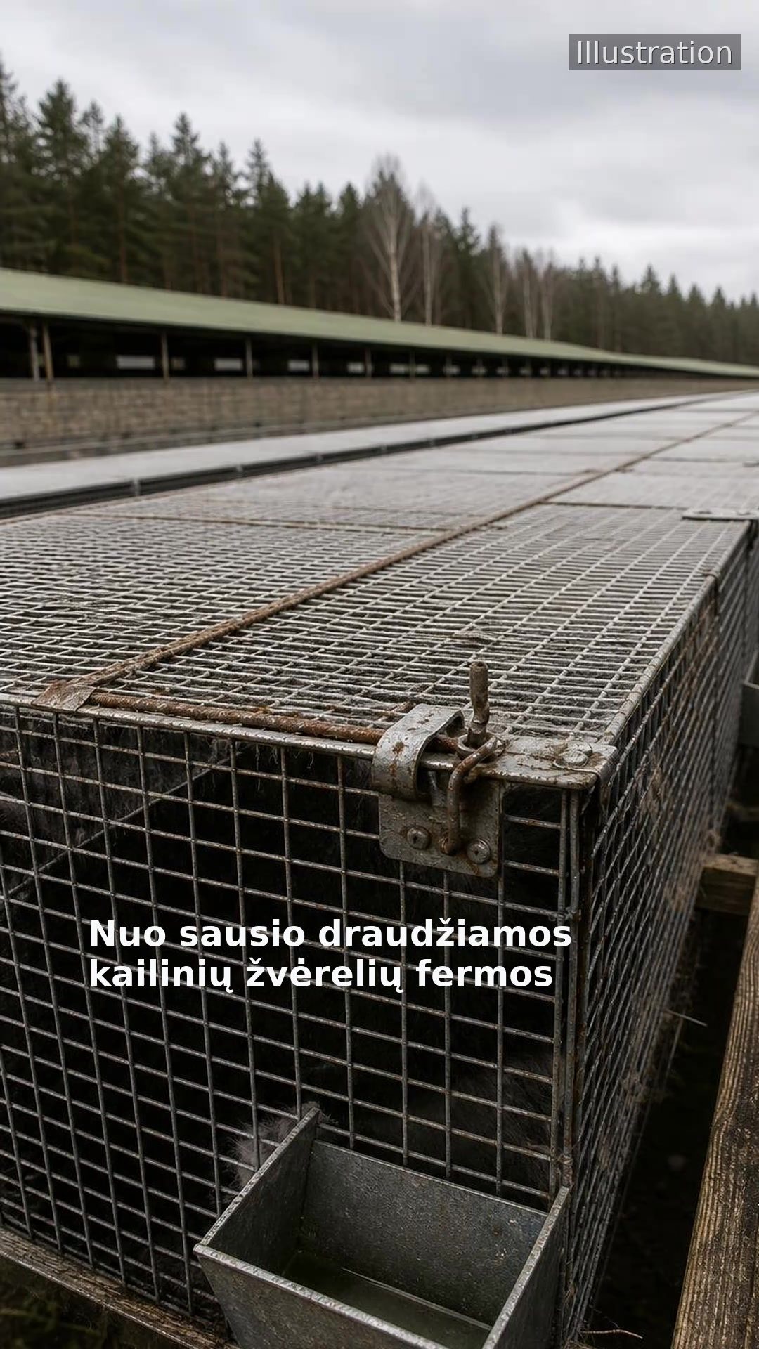 Nuo sausio draudžiamos kailinių žvėrelių fermos