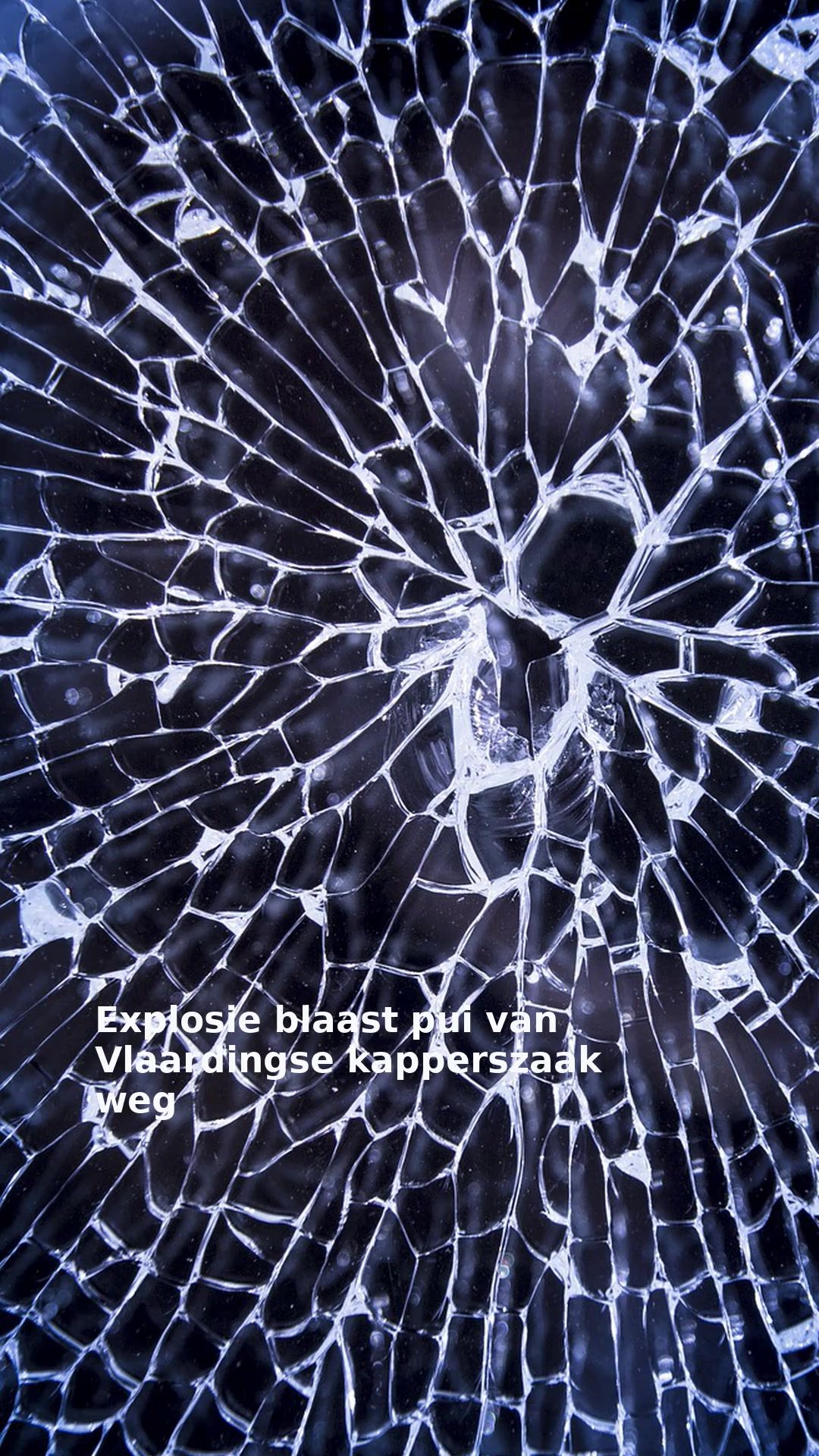Explosie blaast pui van Vlaardingse kapperszaak weg