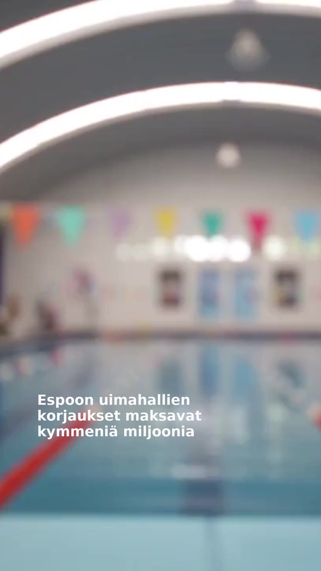 Espoon uimahallien korjaukset maksavat kymmeniä miljoonia