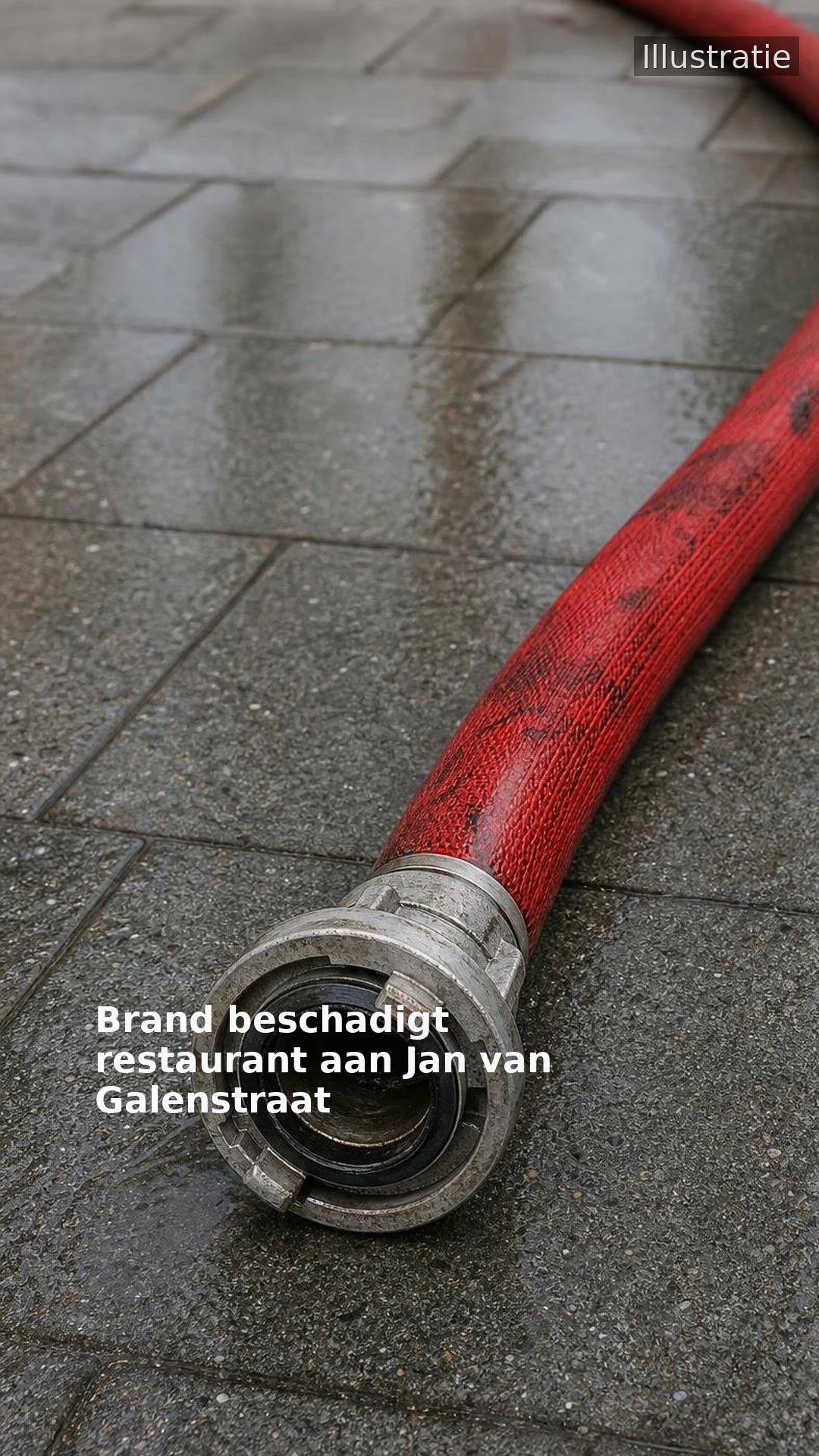 Brand beschadigt restaurant aan Jan van Galenstraat