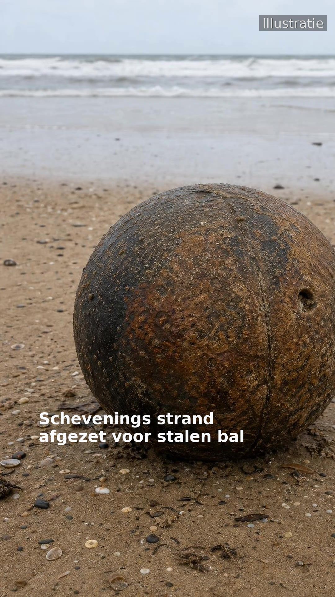 Schevenings strand afgezet voor stalen bal
