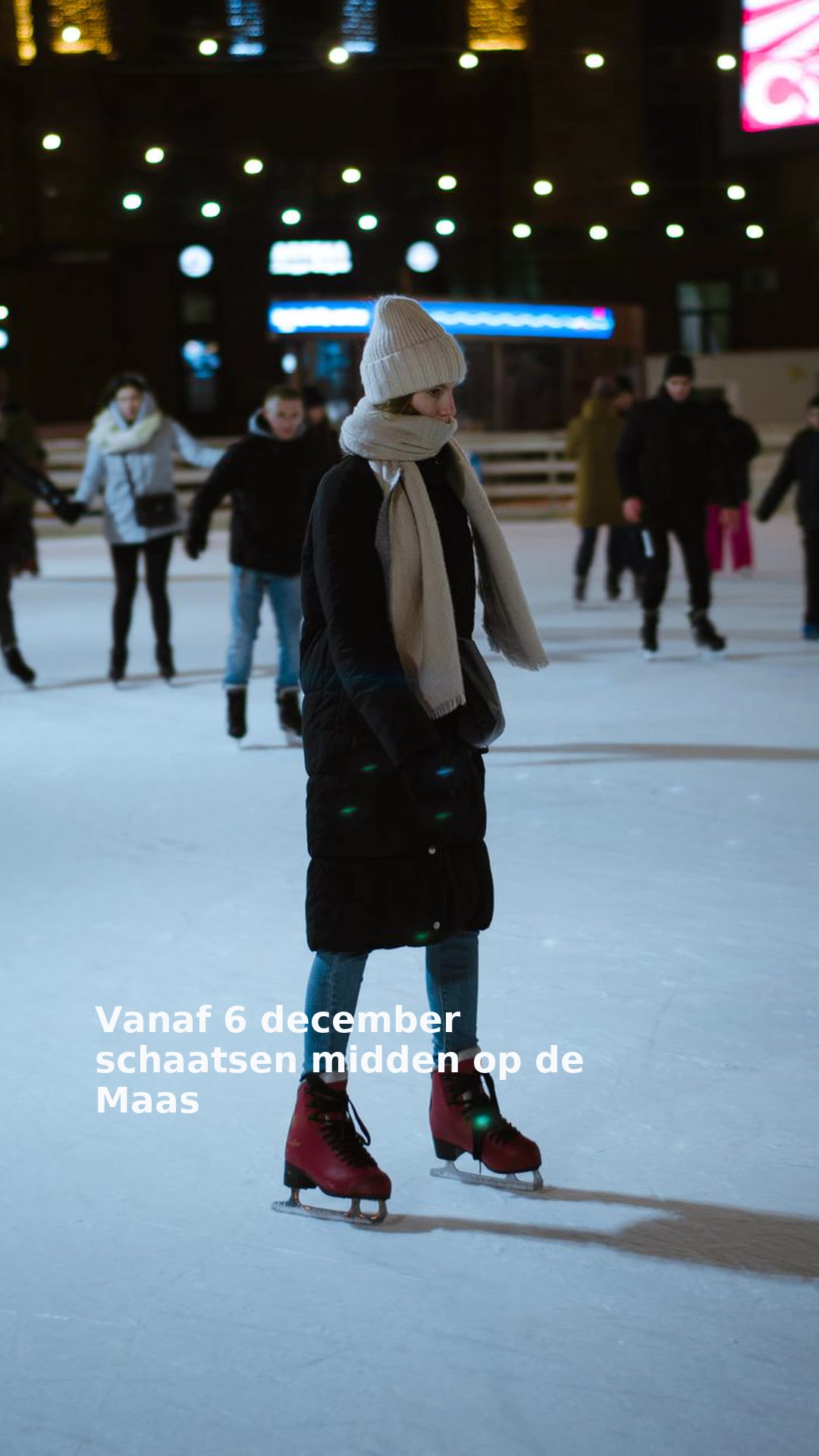 Vanaf 6 december schaatsen midden op de Maas