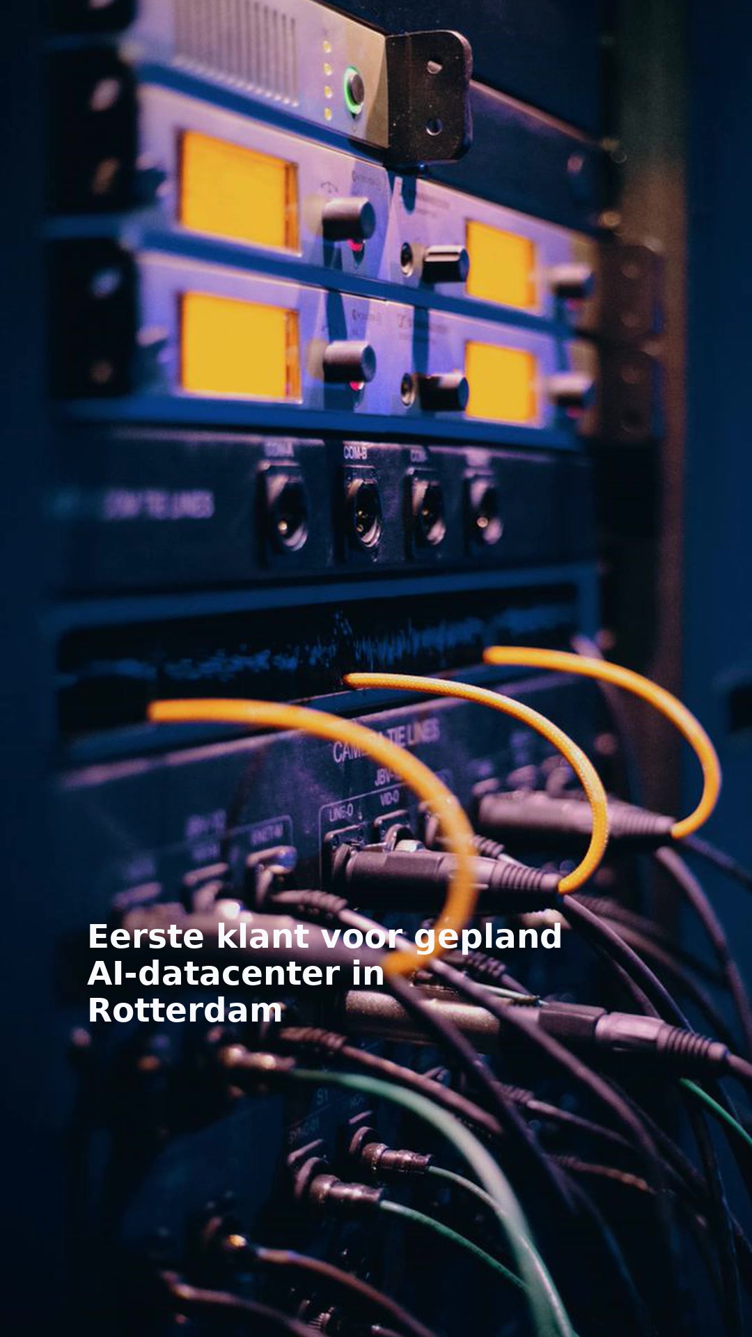 Eerste klant voor gepland AI-datacenter in Rotterdam