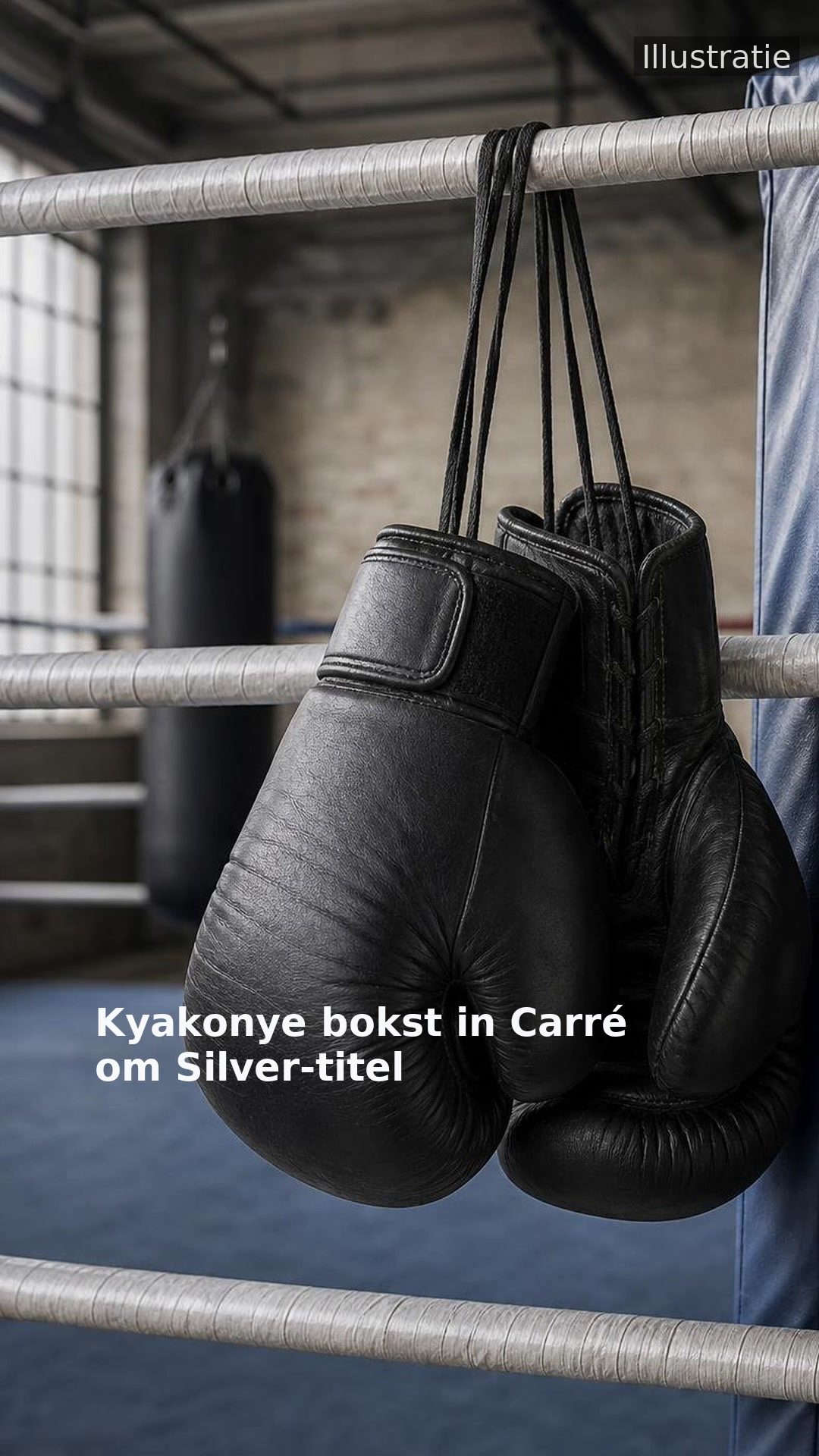Kyakonye bokst in Carré om Silver-titel