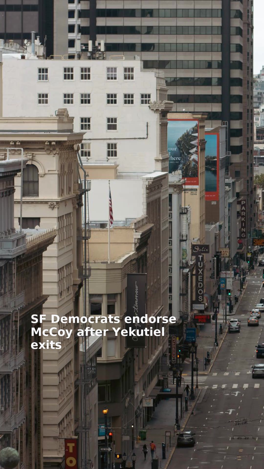 SF Democrats endorse McCoy after Yekutiel exits