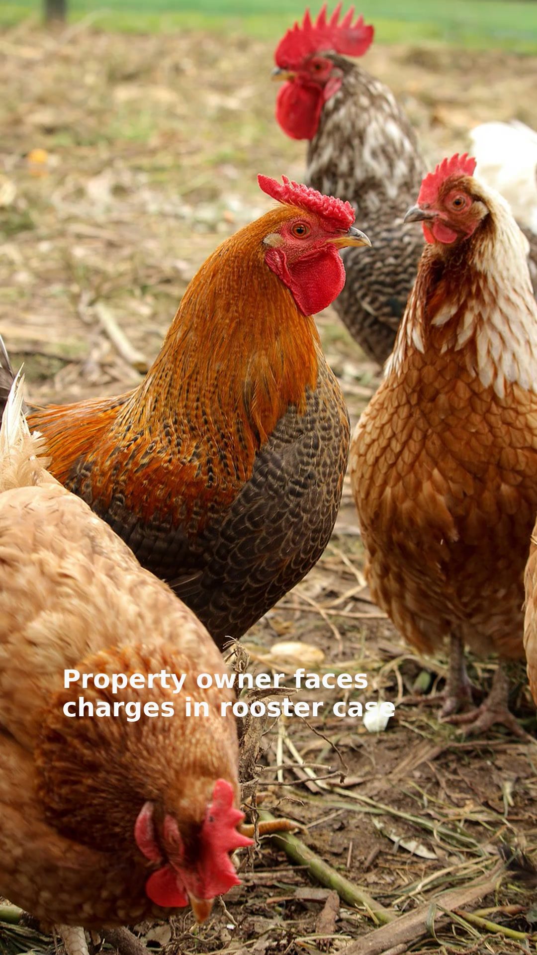 Property owner faces charges in rooster case