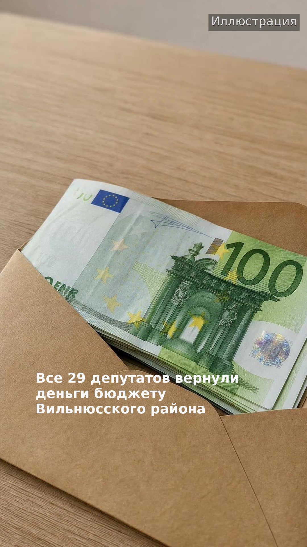 Все 29 депутатов вернули деньги бюджету Вильнюсского района
