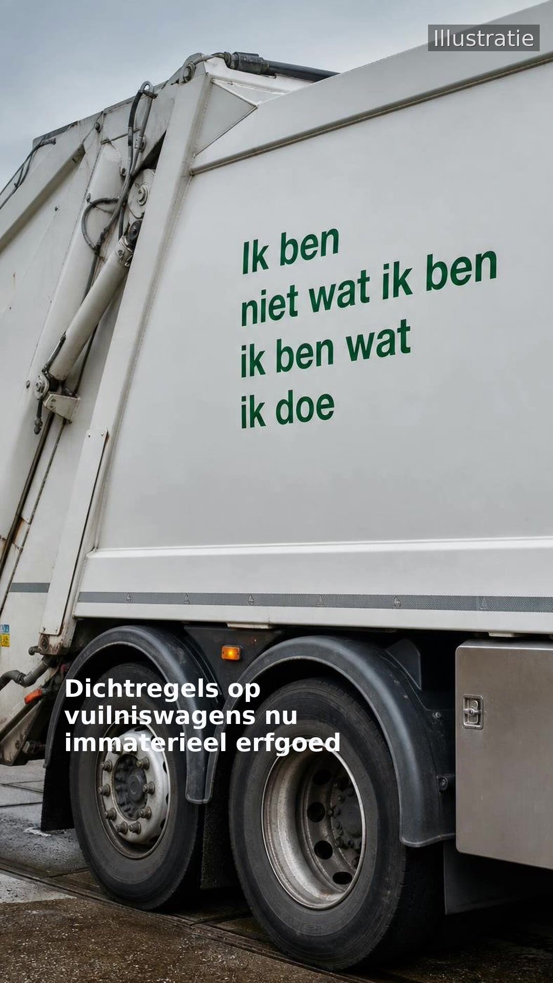 Dichtregels op vuilniswagens nu immaterieel erfgoed