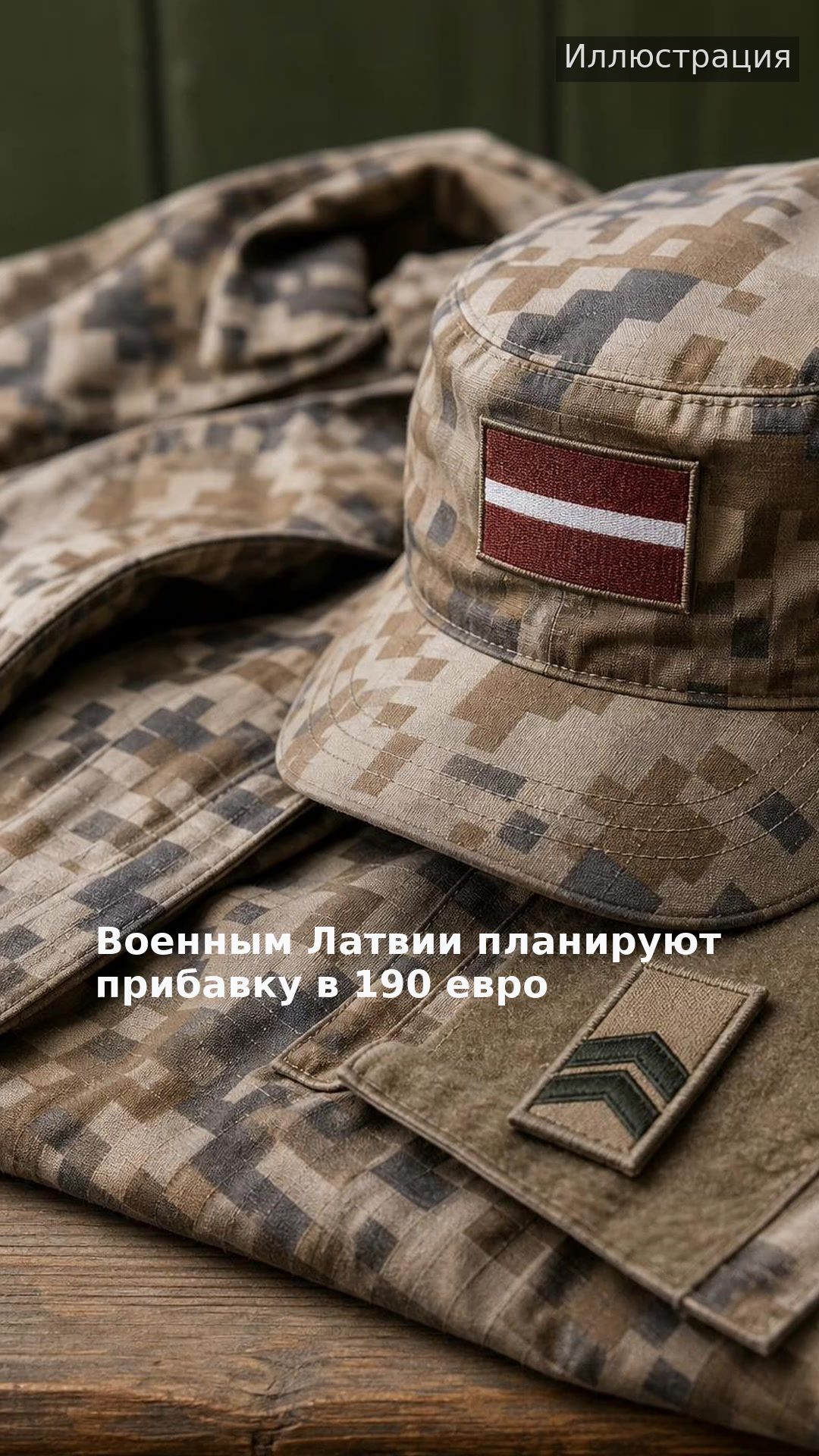 Военным Латвии планируют прибавку в 190 евро