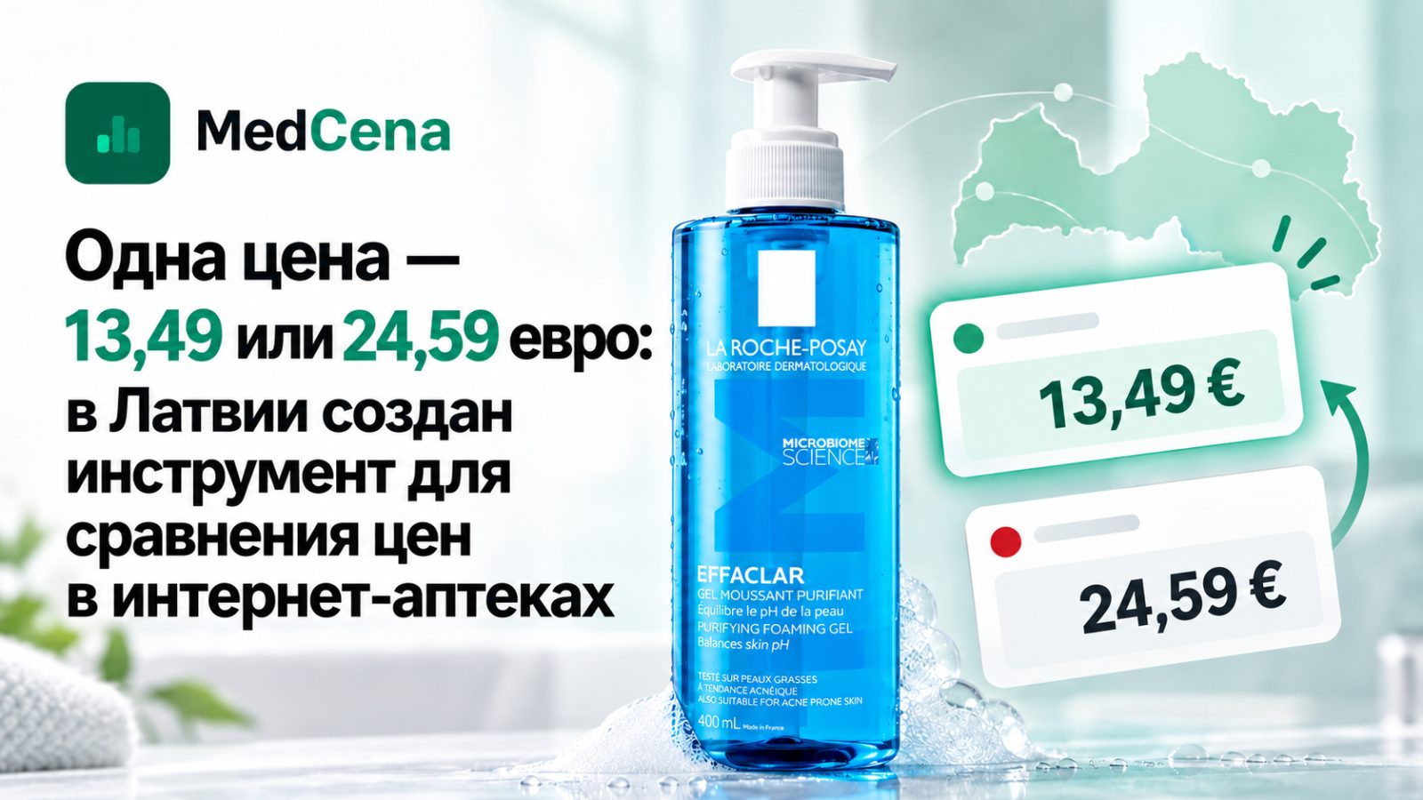 Один товар — 13,49 или 24,59 евро: латвийский инструмент показывает разницу цен в интернет-аптеках