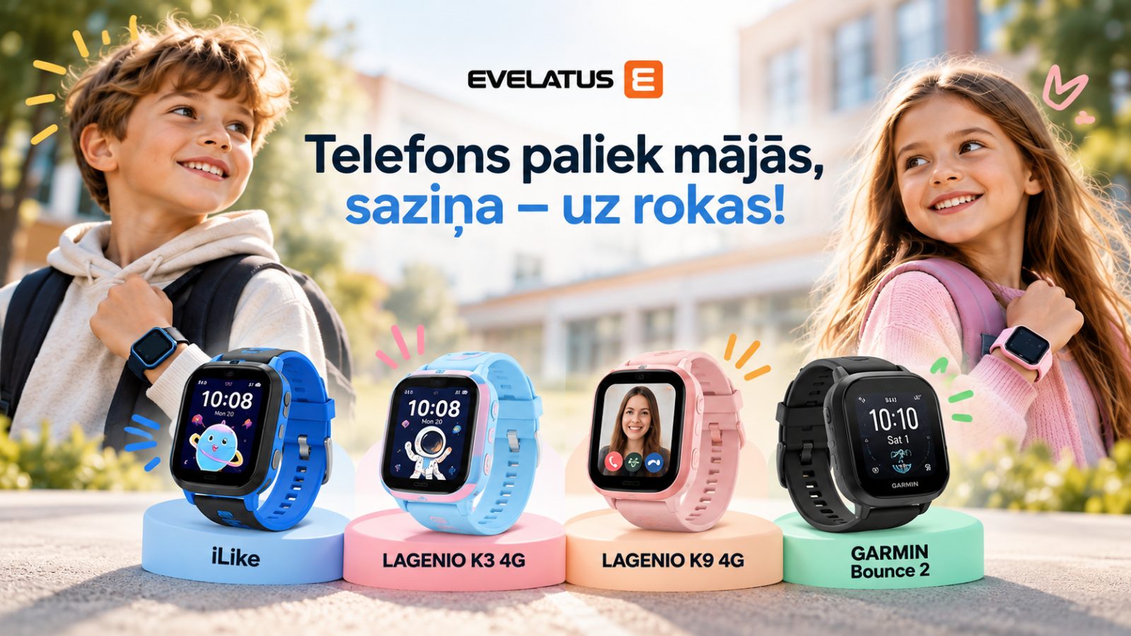 Bērns bez viedtālruņa, bet sasniedzams: kā izvēlēties bērnu viedpulksteni? Bērns bez viedtālruņa, bet sasniedzams: kā izvēlēties bērnu viedpulksteni?