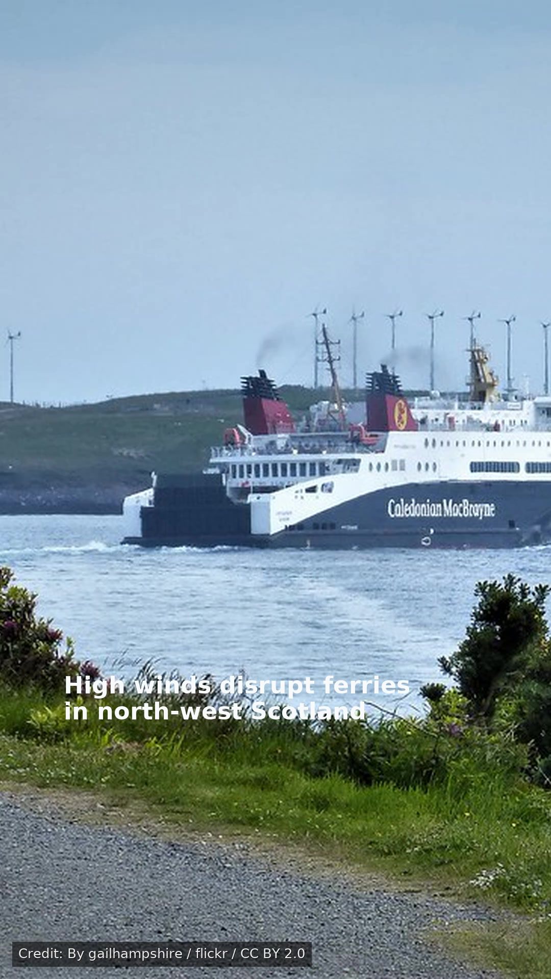 High winds disrupt ferries in north-west Scotland