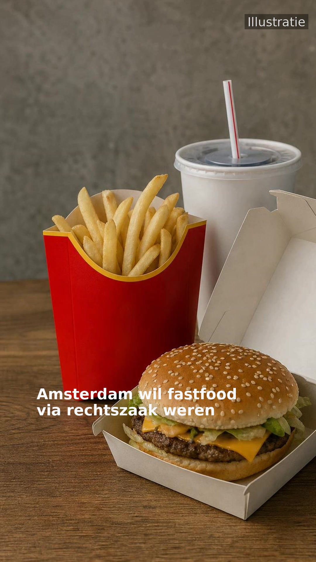 Amsterdam wil fastfood via rechtszaak weren