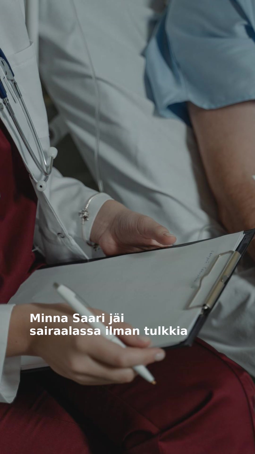 Minna Saari jäi sairaalassa ilman tulkkia