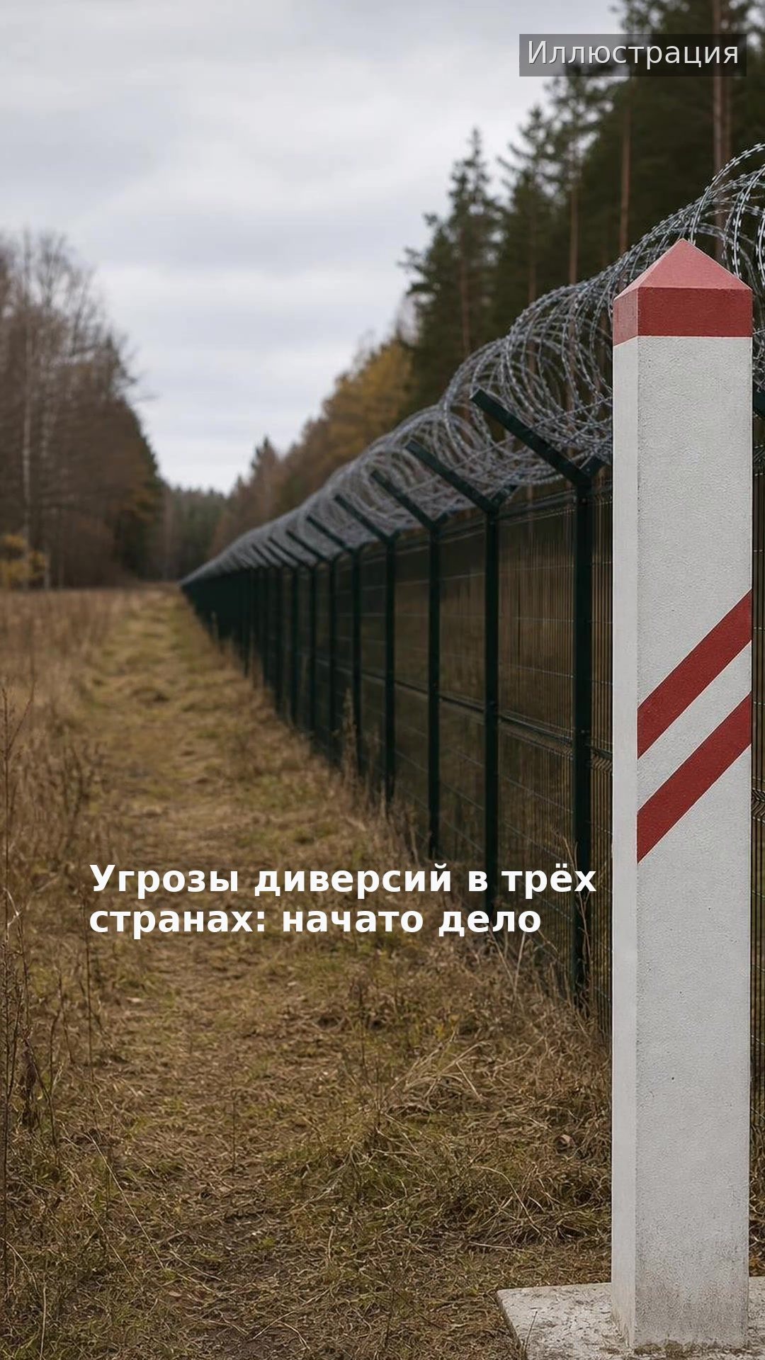 Угрозы диверсий в трёх странах: начато дело