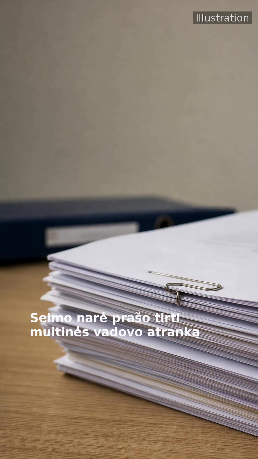 Seimo narė prašo tirti muitinės vadovo atranką