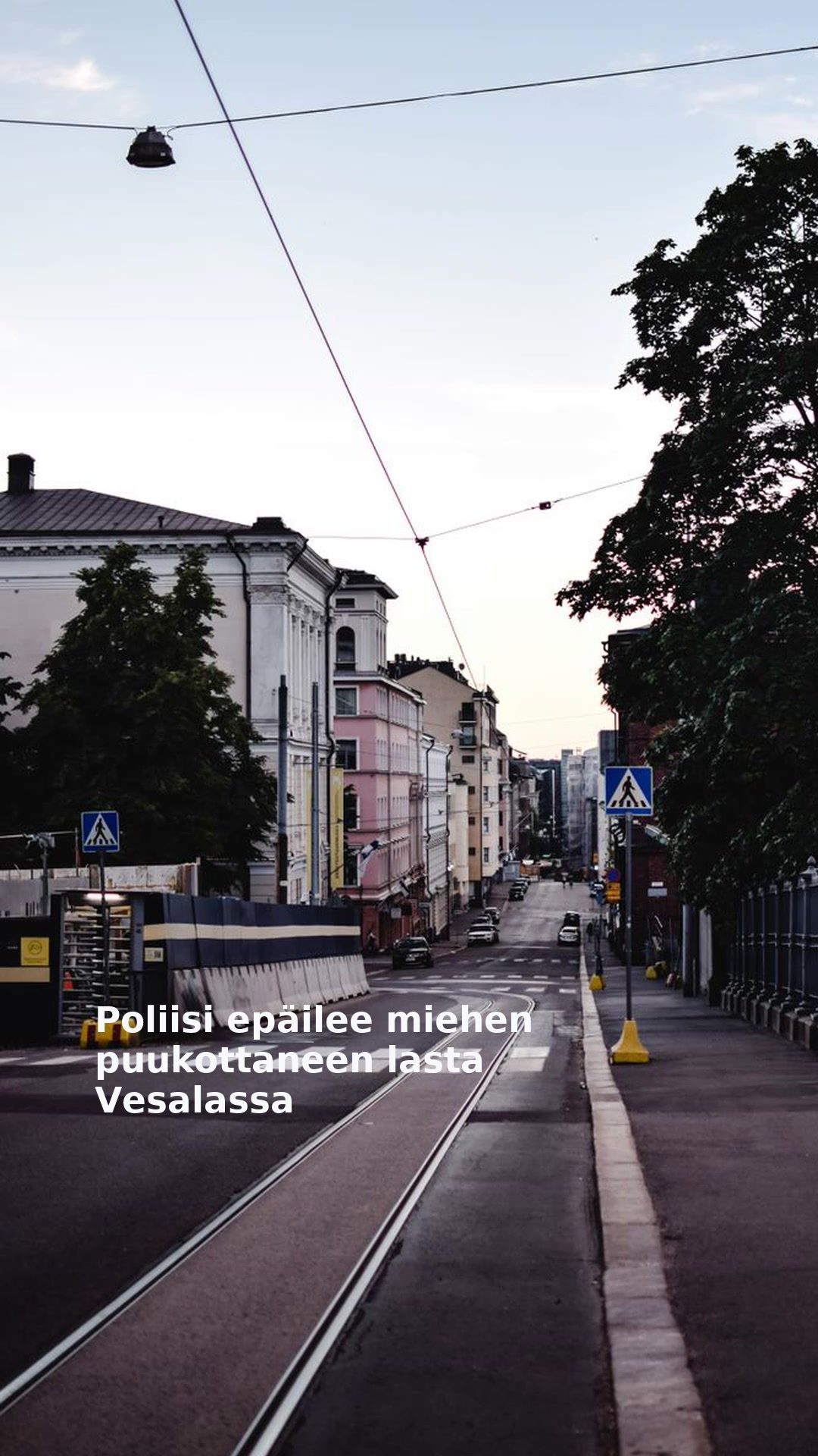 Poliisi epäilee miehen puukottaneen lasta Vesalassa