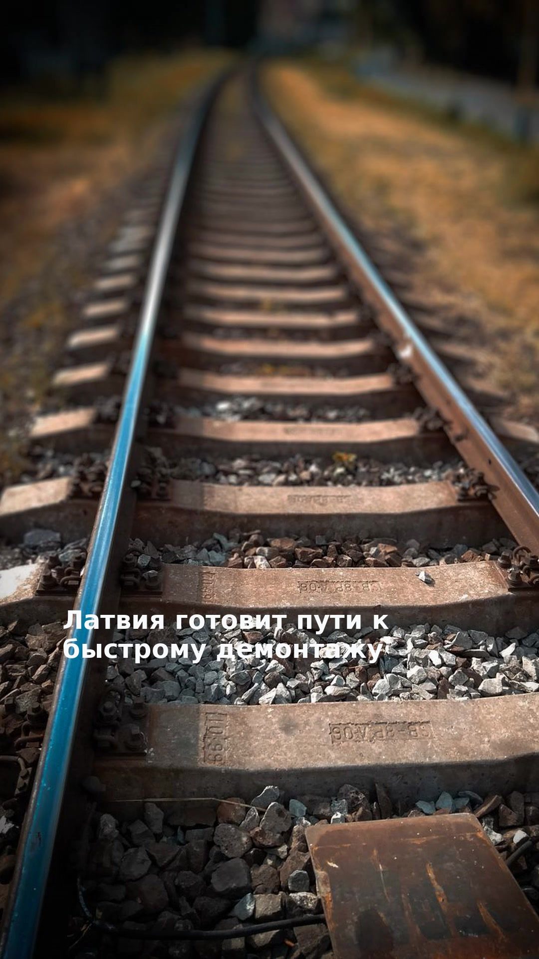 Латвия готовит пути к быстрому демонтажу