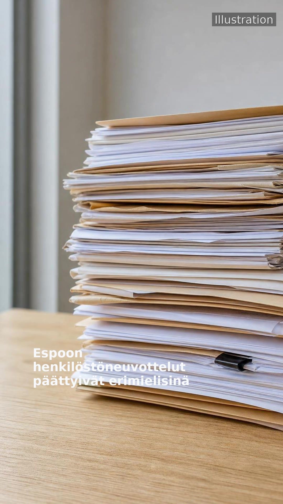 Espoon henkilöstöneuvottelut päättyivät erimielisinä