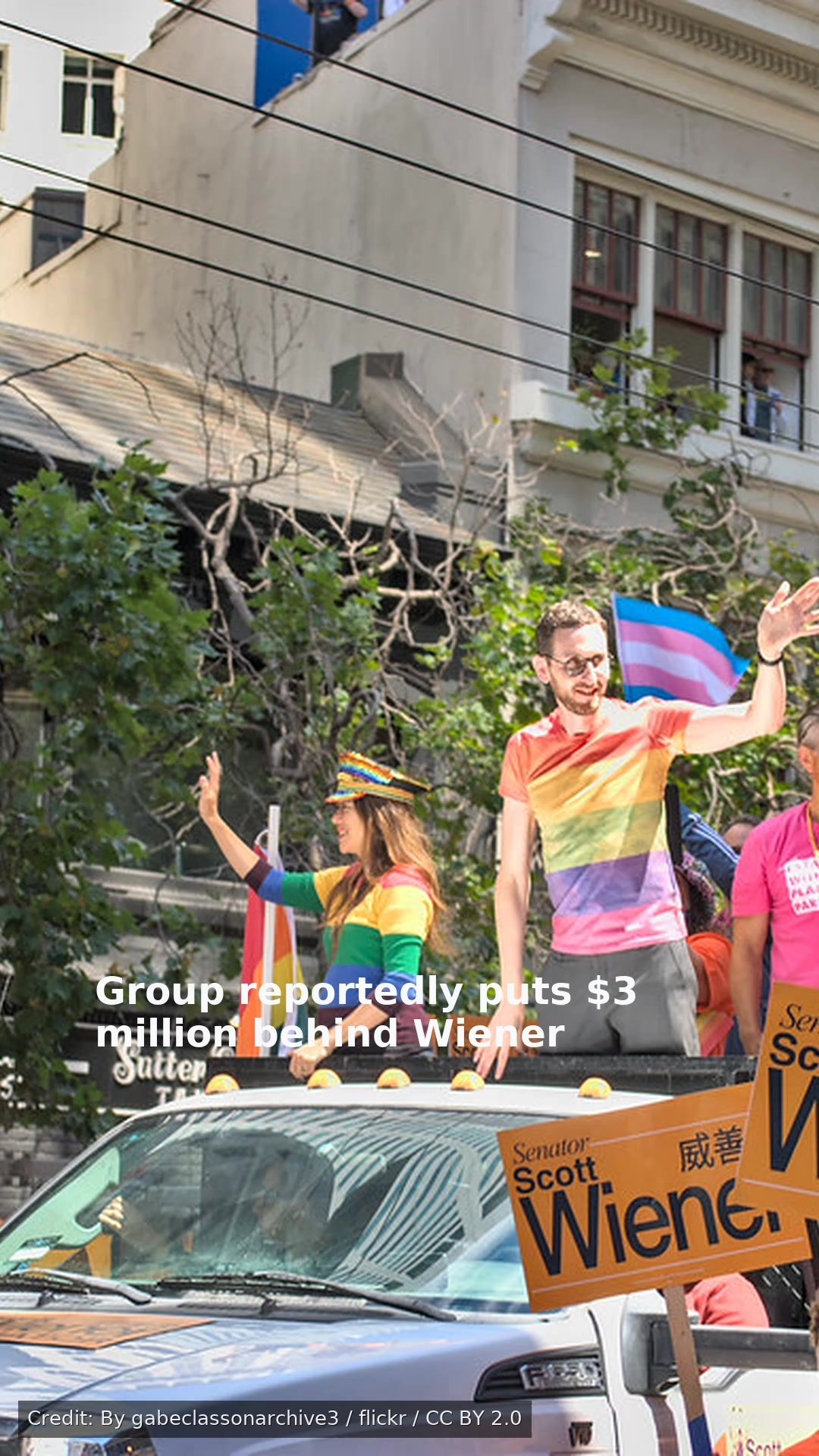 Group reportedly puts $3 million behind Wiener