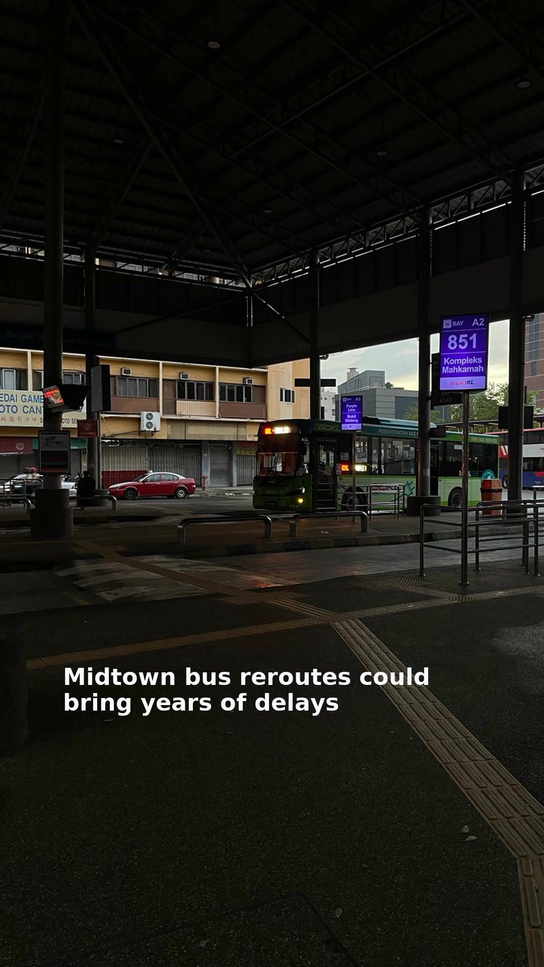 Midtown bus reroutes could bring years of delays